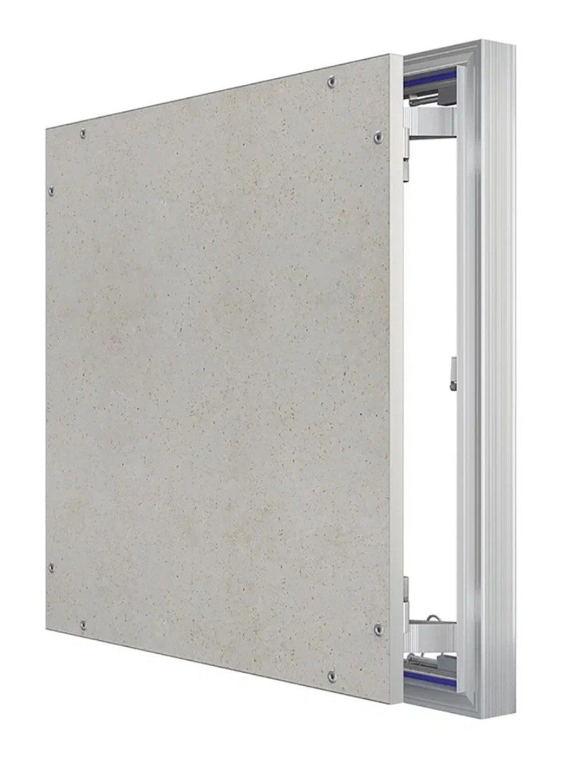 Изображение товара Люк скрытого типа Evecs D5050 Ceramo Optimum из алюминия 50x50 см для ванной комнаты