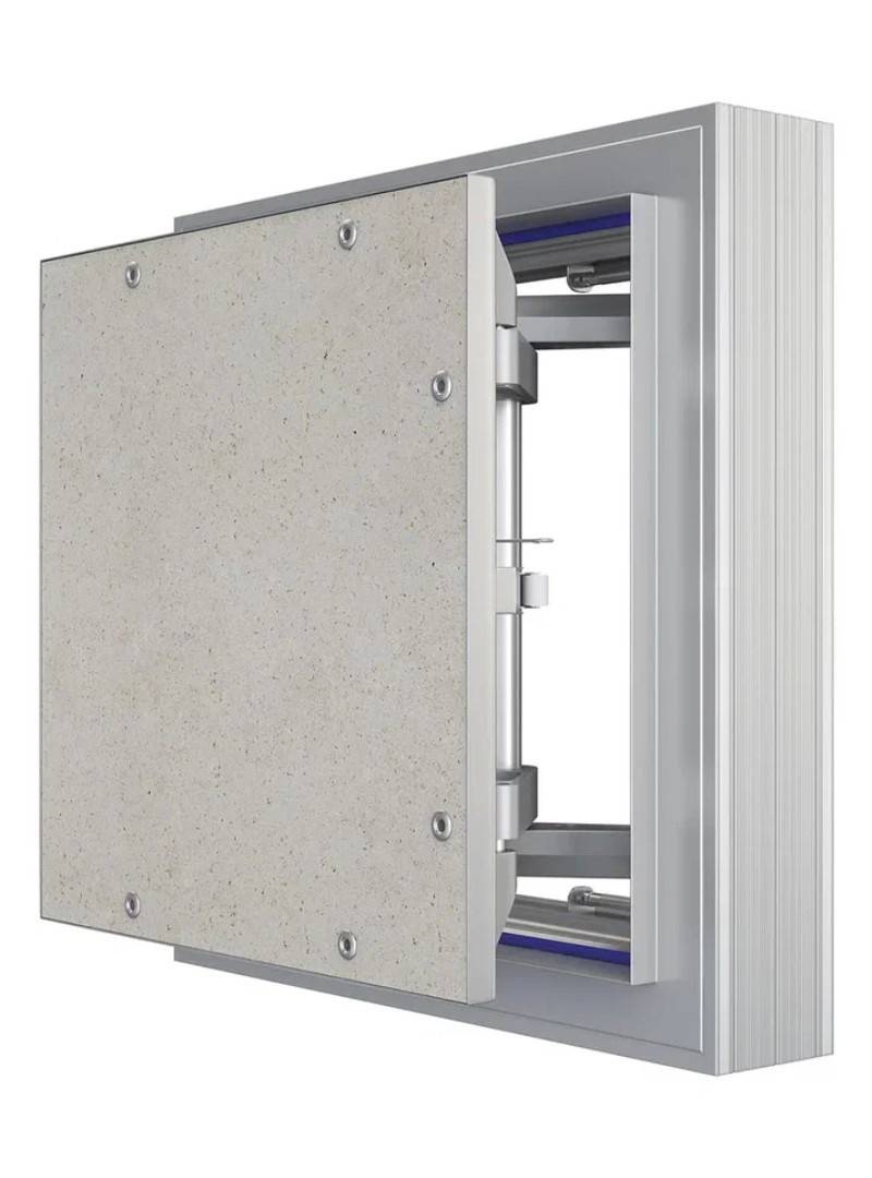 Изображение товара Люк ревизионный алюминиевый Evecs D3030 Ceramo Comfort 30x30 см для скрытого монтажа