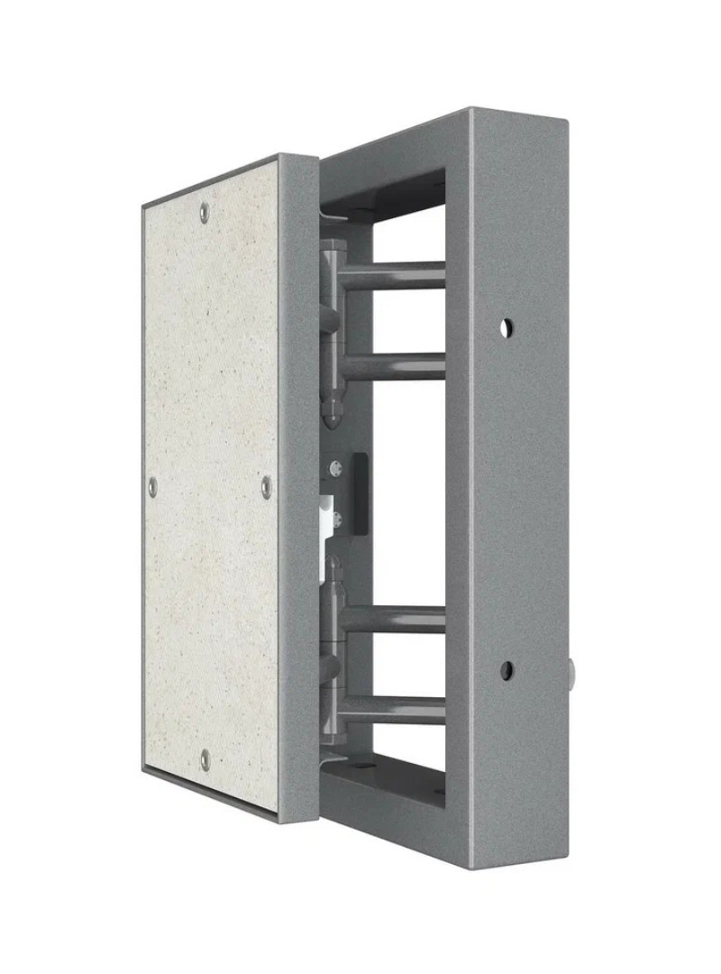 Изображение товара Люк ревизионный Evecs D2030 ceramo steel сталь с покрытием цвет серый 20x30см