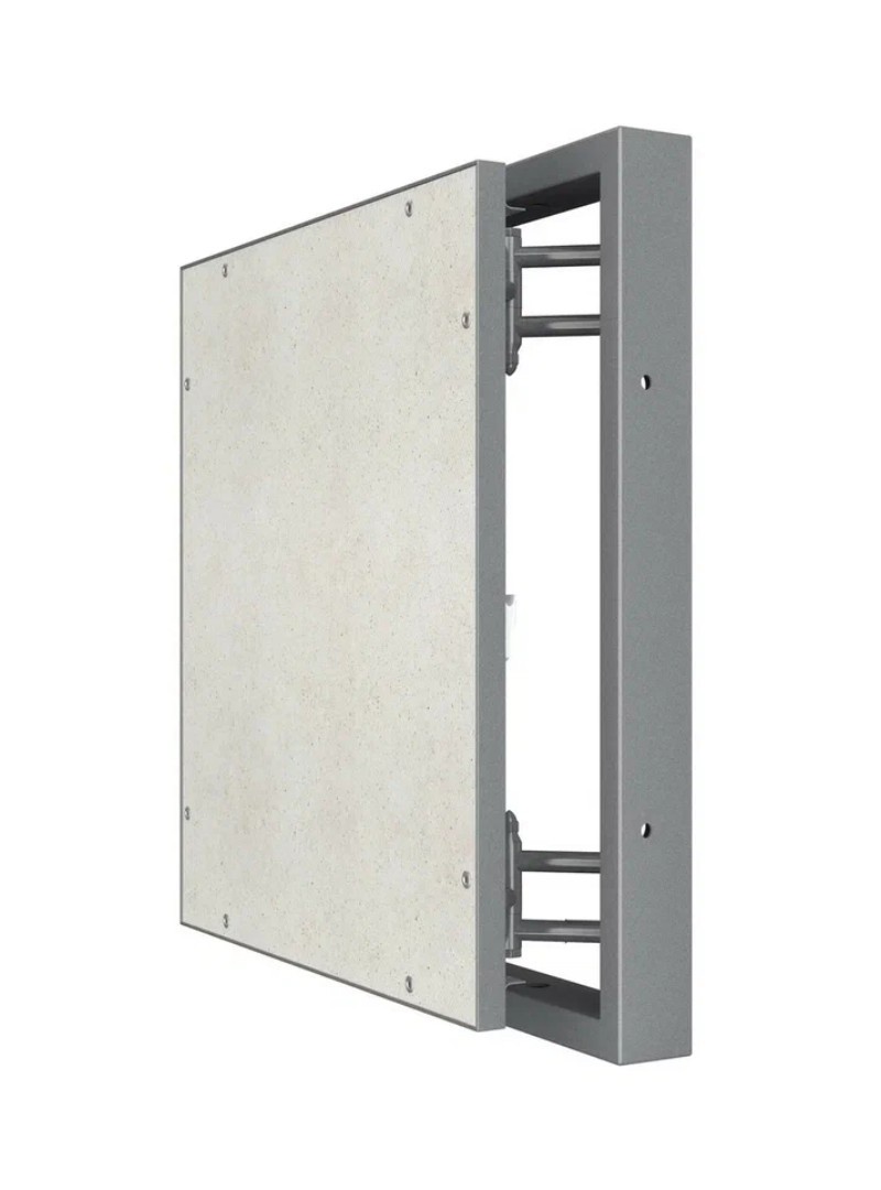 Изображение товара Люк ревизионный Evecs D5050 ceramo steel 50x50 см, скрытый монтаж, сталь с покрытием