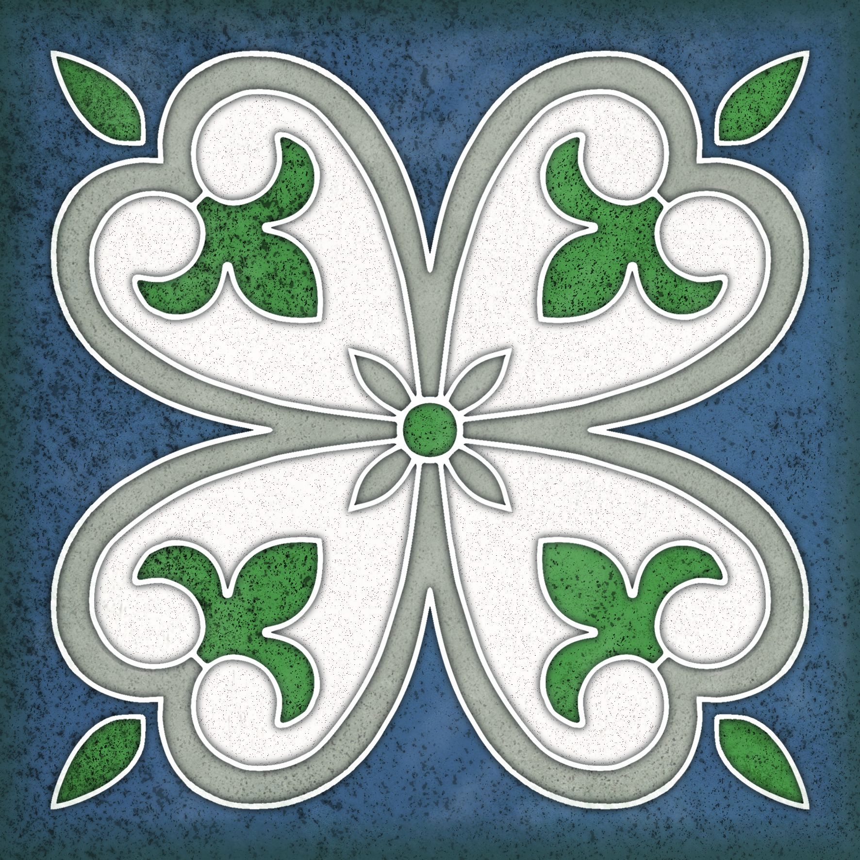 Изображение товара Плитка Kerlife Smalto Decor 4 Blu 15x15см цвет синий