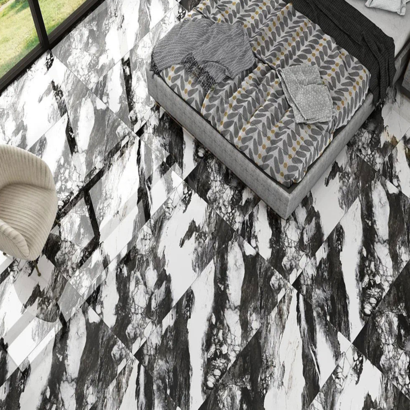 Изображение товара Керамогранит Rossacera Panda_120x60 60x120см 1.44 м² цвет черный