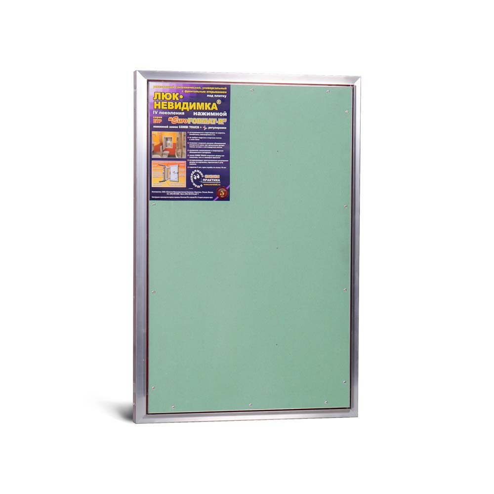 Изображение товара Алюминиевый ревизионный люк Практика Евроформат 60х90 см для стен и углов