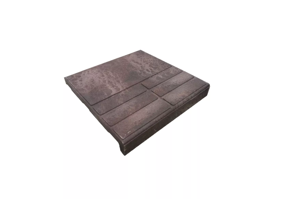 Изображение товара Ступень для лестницы Инеокомпозит 330x330x27 мм коричневая морозостойкая