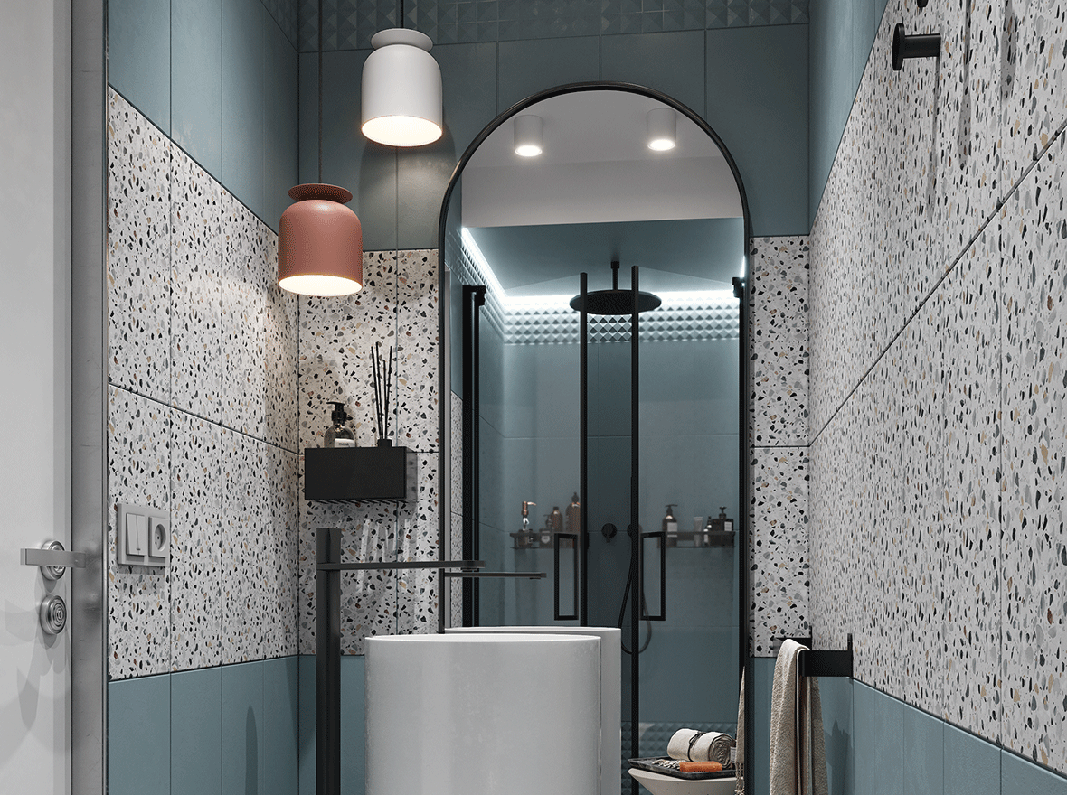 Изображение товара Облицовочная плитка Culto Asaness 20x40 см синяя для ванной и кухни