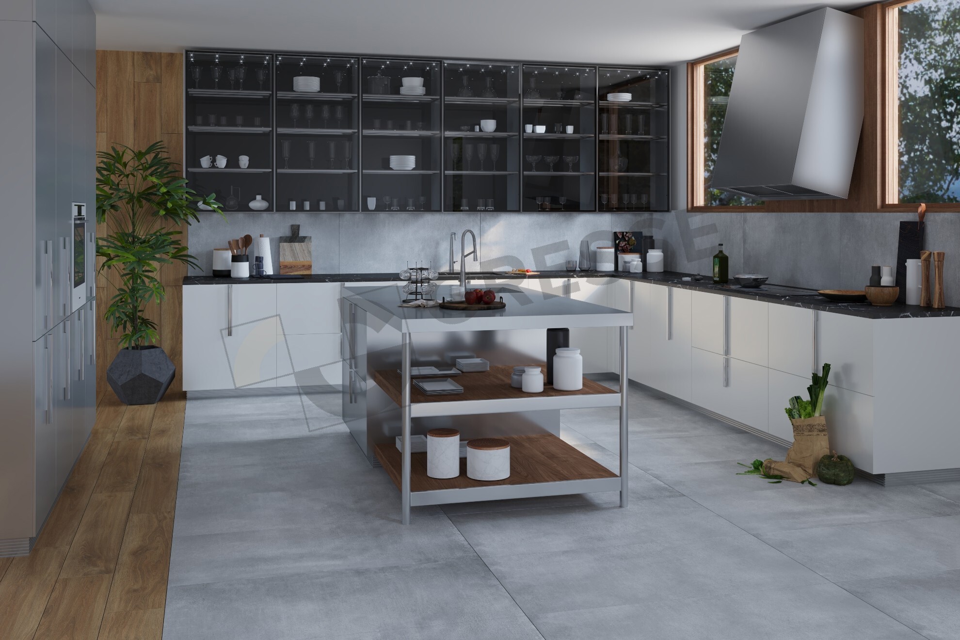 Изображение товара Керамогранит Gresse Matera GRS06-05 Steel 60x120 см серый глазурованный