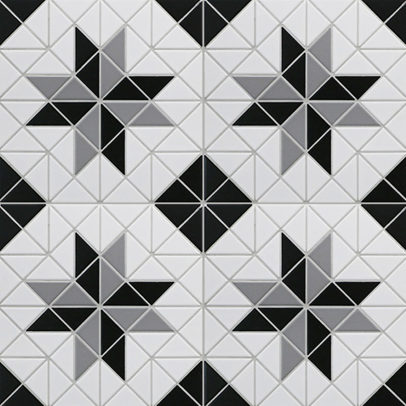 Изображение товара Декоративная керамическая мозаика Starmosaic Albion astra grey 25.9x25.9 см для стен и пола