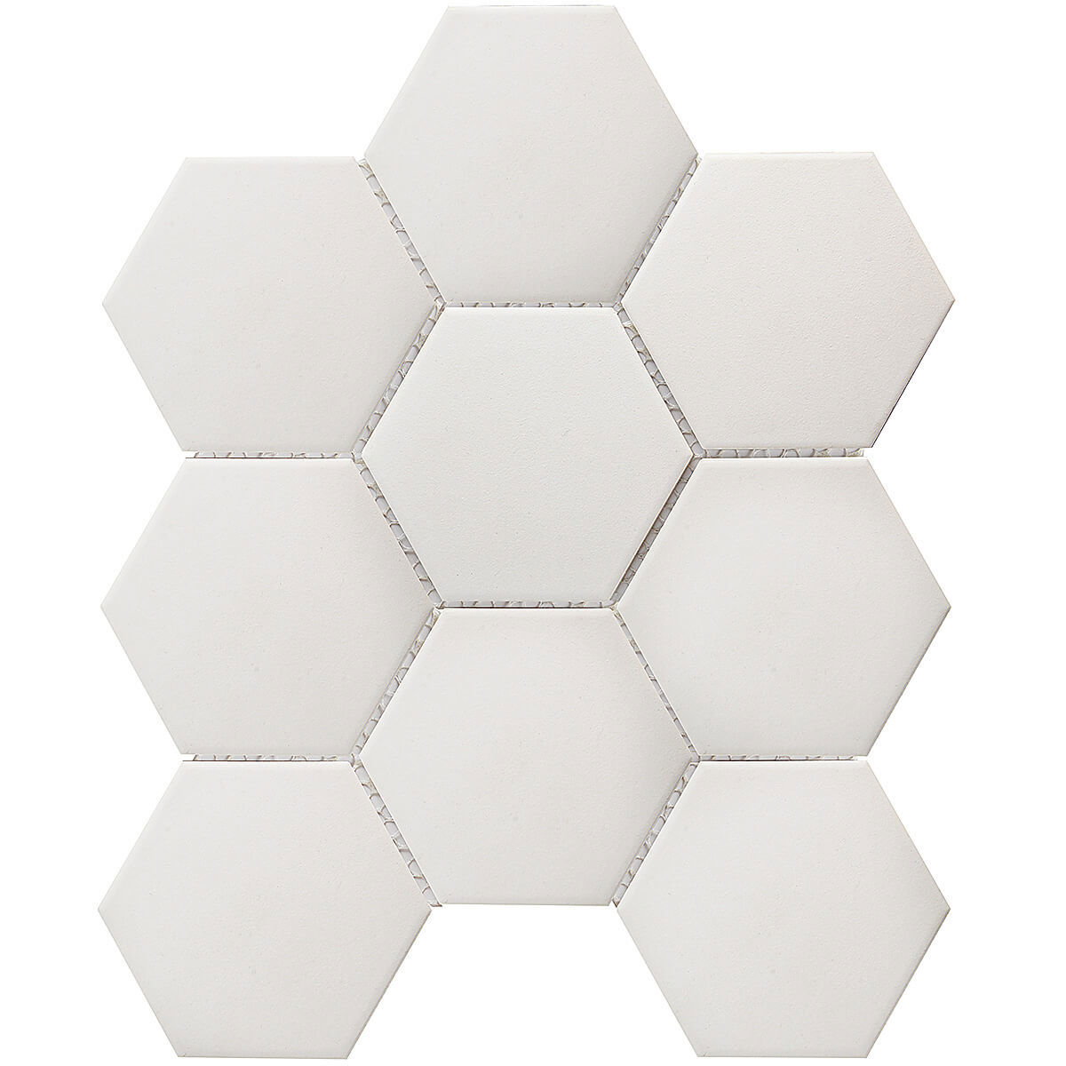 Изображение товара Декоративная мозаика Starmosaic Hexagon big white antislip 1236101 25.6x29.5см цвет Белый Изображение товара Декоративная мозаика Starmosaic Hexagon big white antislip 1236101 25.6x29.5см цвет Белый