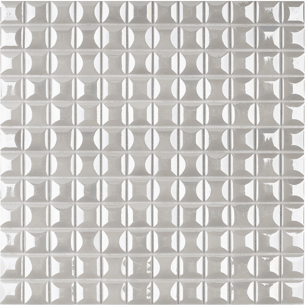 Изображение товара Декоративная мозаика Vidrepur Edna White 31.7x31.7см для стен и пола