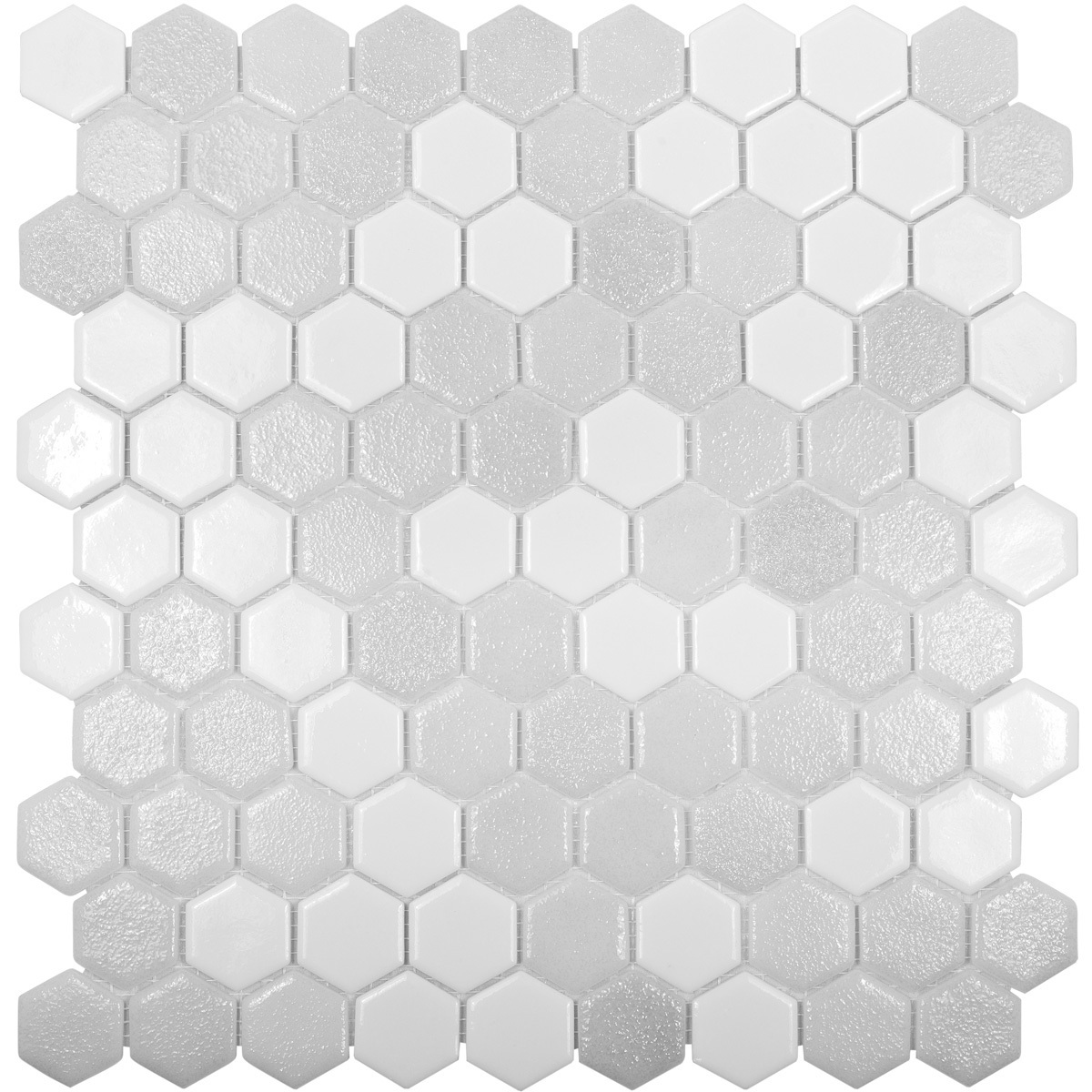 Изображение товара Декоративная мозаика Vidrepur Hex 1236491 30.7x31.7см цвет Серый, серебристый