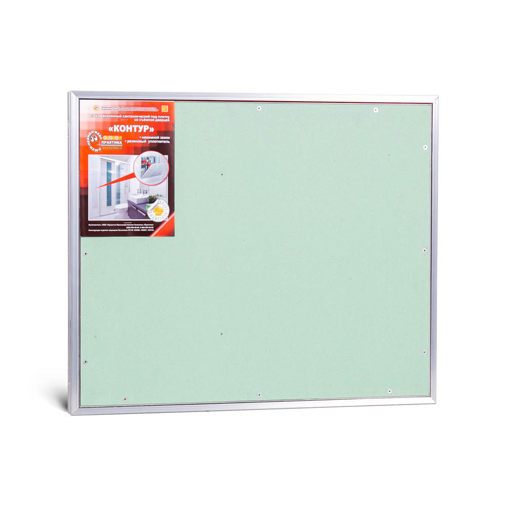 Изображение товара Люк ревизионный Практика Контур 60x50 см из алюминия для стеновых проемов