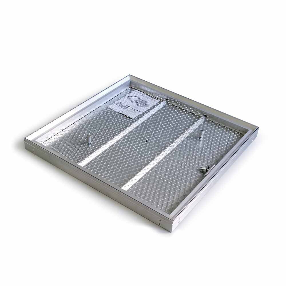 Изображение товара Люк ревизионный Практика 70x70 см алюминий для пола с облицовкой