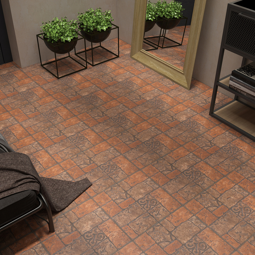 Изображение товара Керамогранит Керамин Бастион CDB00002267 40x40см 1.76 м² цвет коричневый