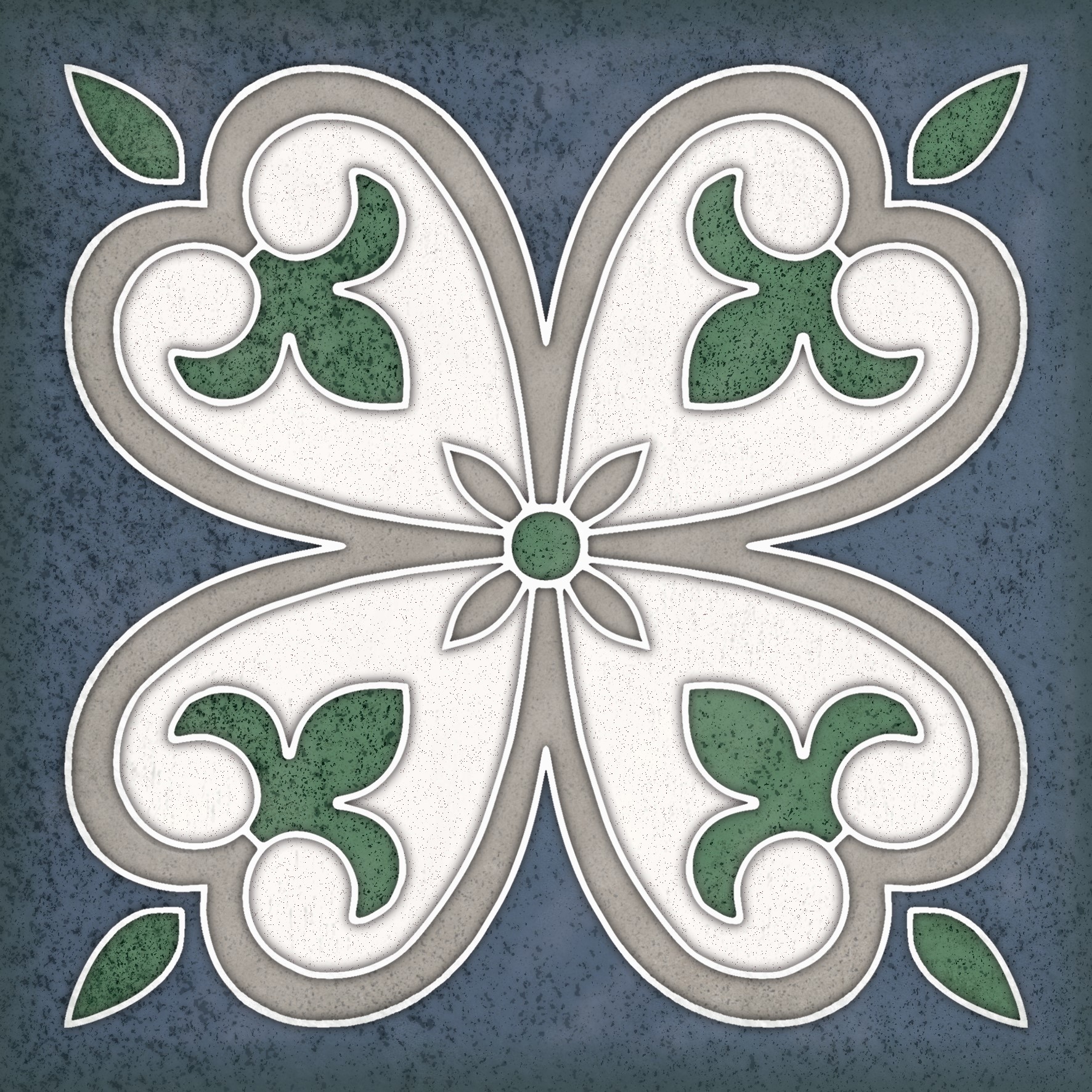 Изображение товара Керамическая плитка Керлайф Smalto Decor 4 Blu 15x15 см для стен