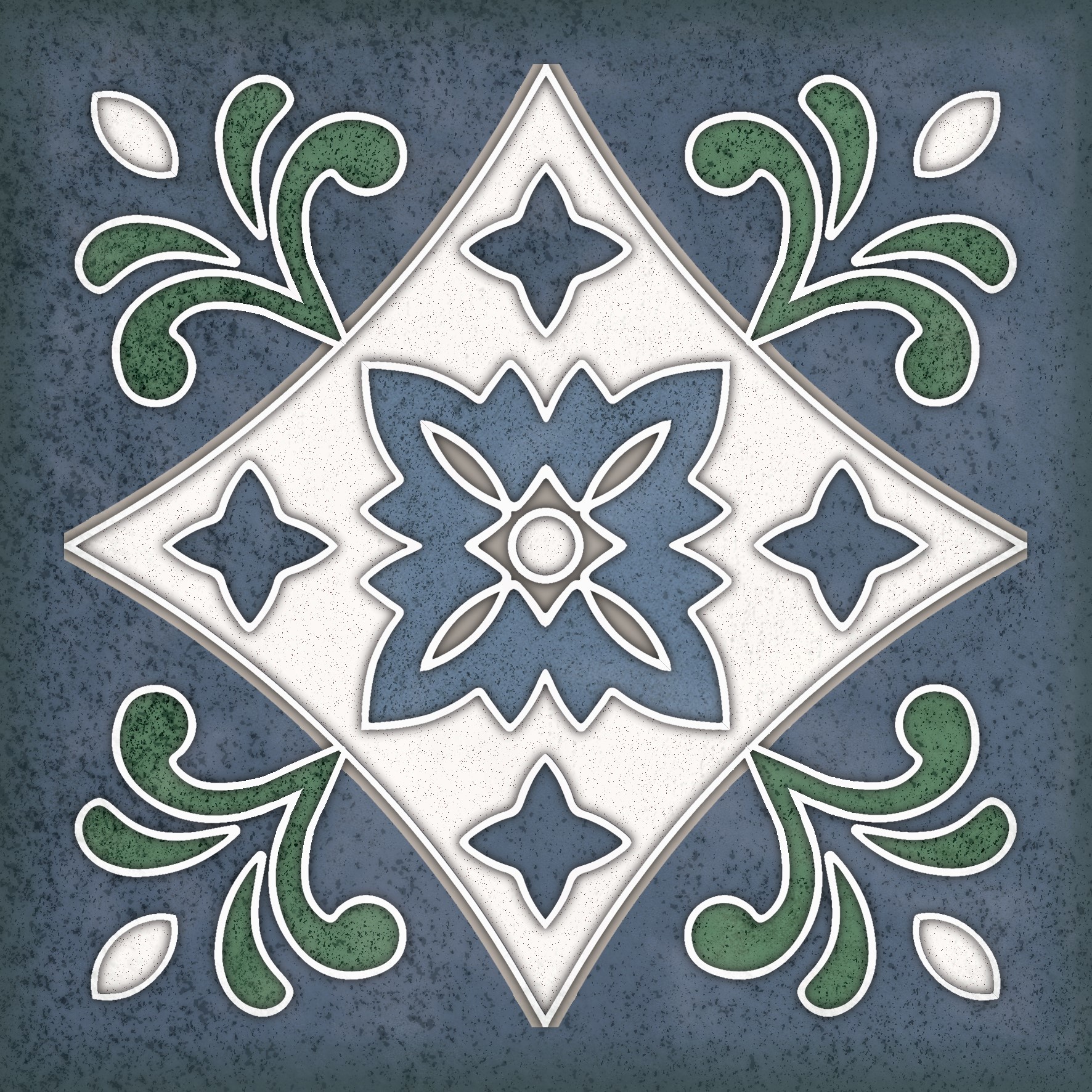 Изображение товара Керамическая плитка Керлайф Smalto Decor 3 Blu 15x15см для стен, 0.9 м², синий