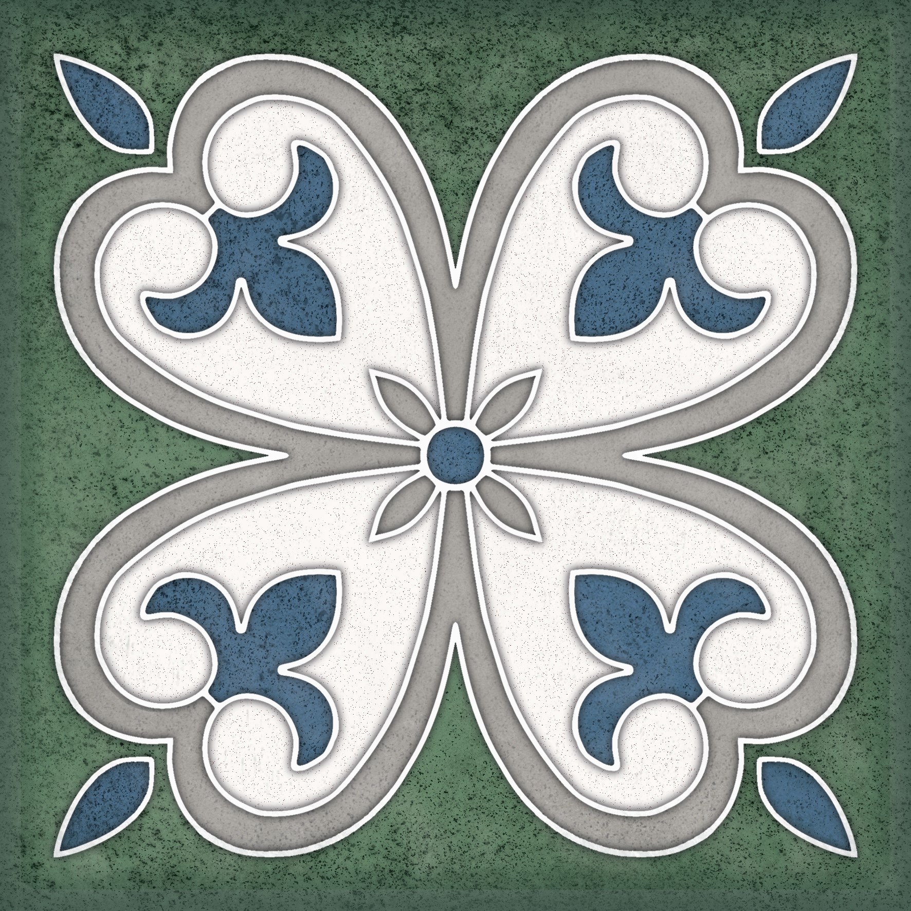 Изображение товара Керамическая плитка Керлайф Smalto Decor 4 Verde 15x15 см для стен интерьера