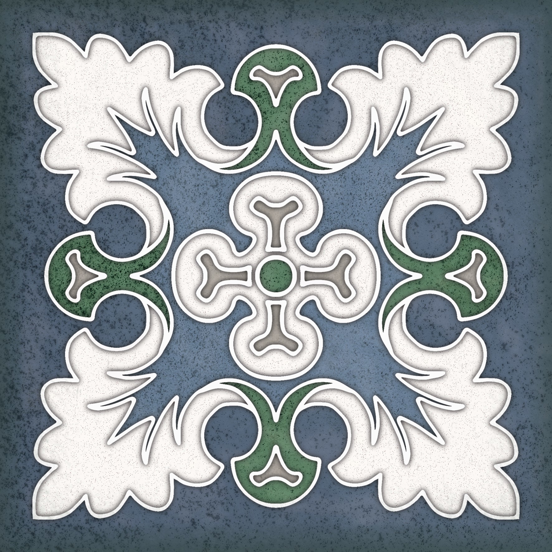 Изображение товара Керамическая плитка Керлайф Smalto Decor 1 Blu 15x15см для стен санузла и кухни