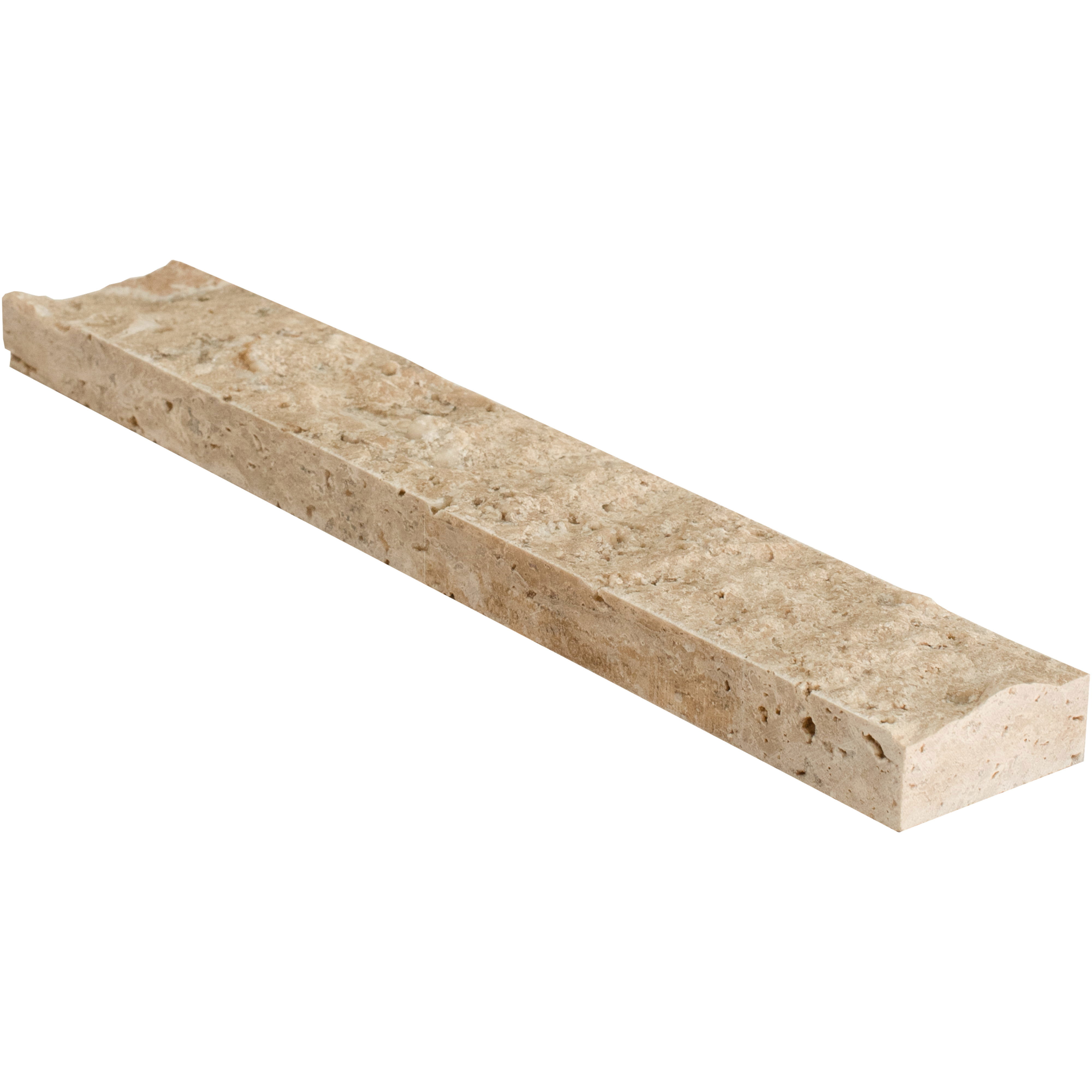 Изображение товара Плитка из натурального камня травертин Aningo Diamond 5x30 см бежевого цвета