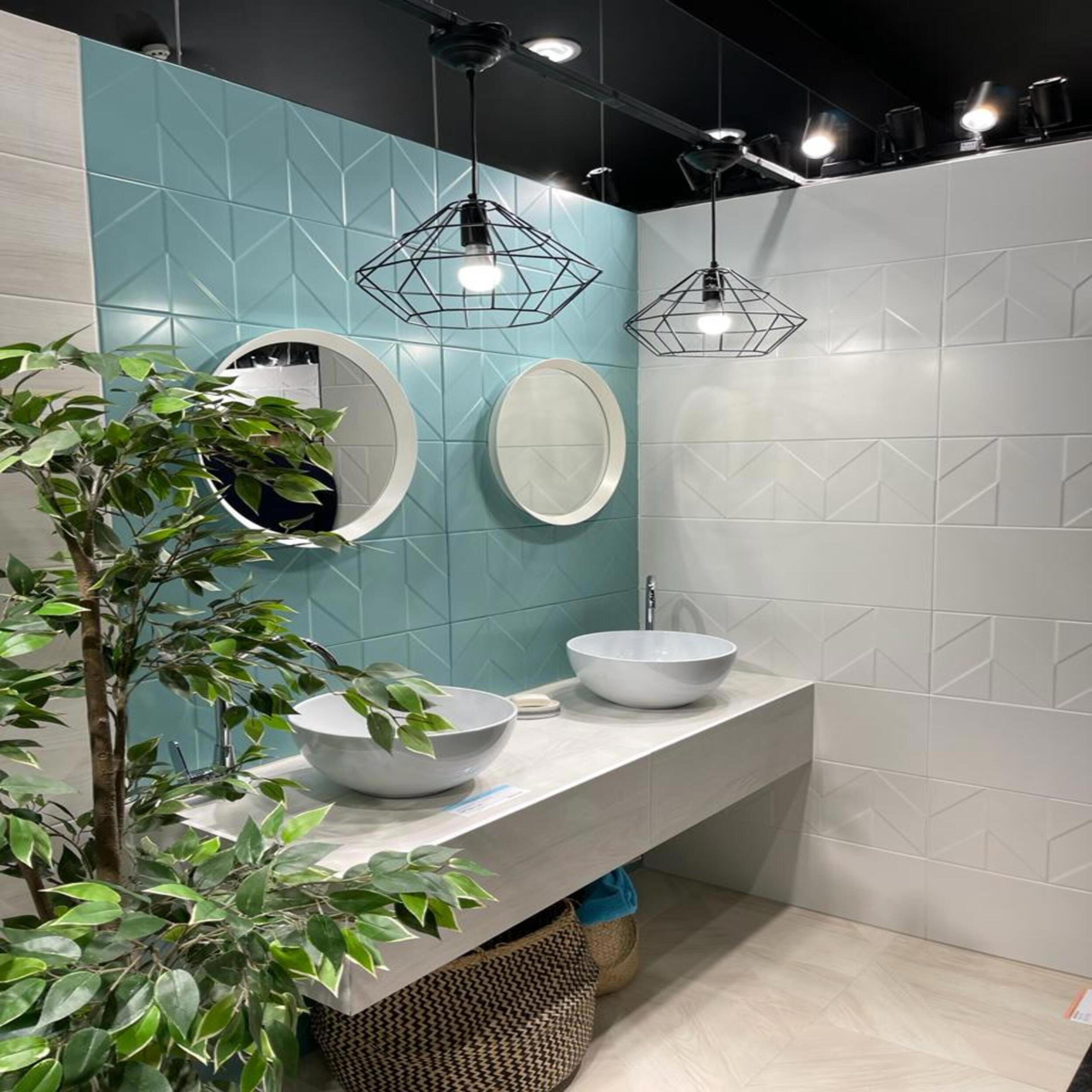 Изображение товара Керамическая настенная плитка Танага 75x25 см белая для кухни ванной гостиной