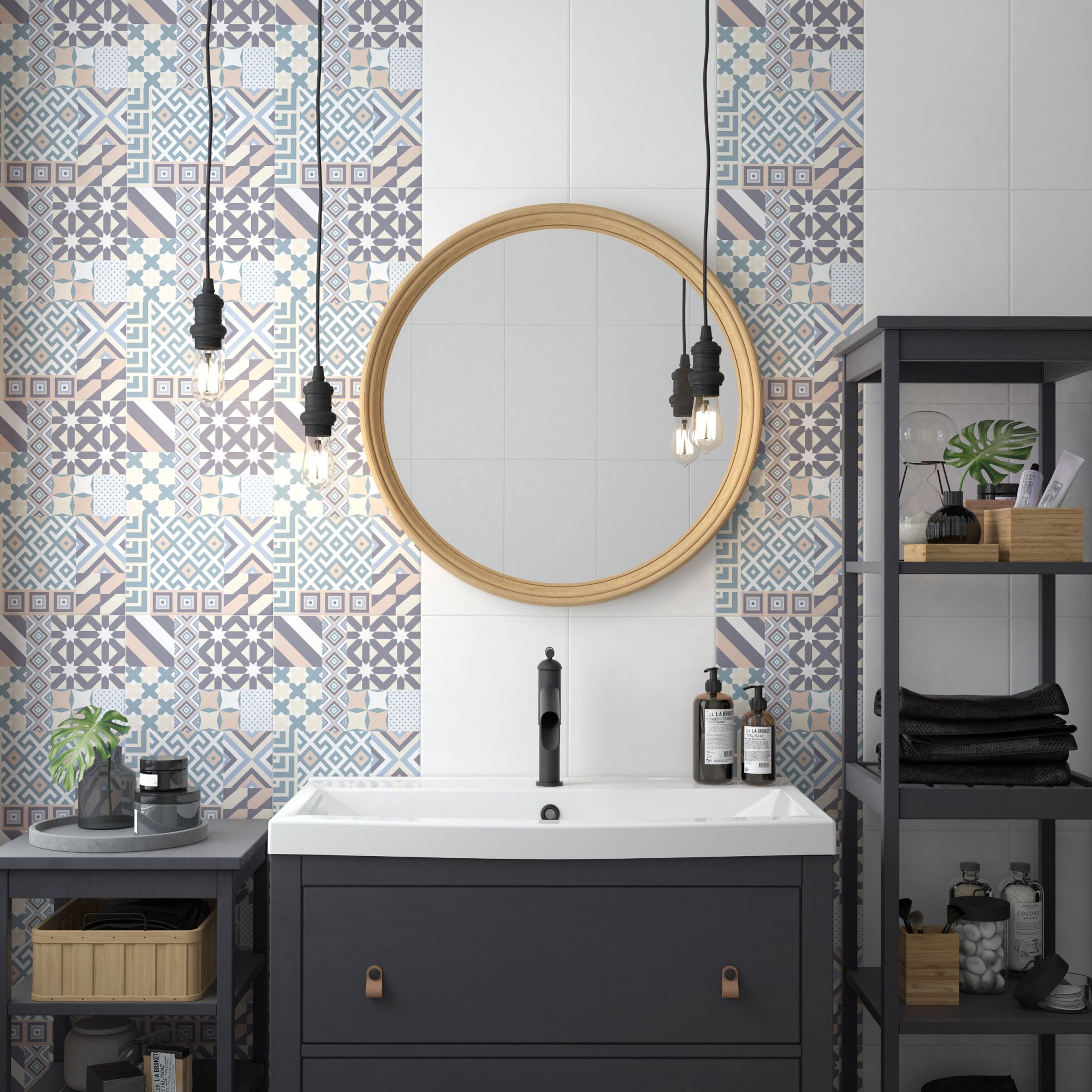 Изображение товара Керамическая плитка Керамин Лидс 40x27.5см разноцветная для стен