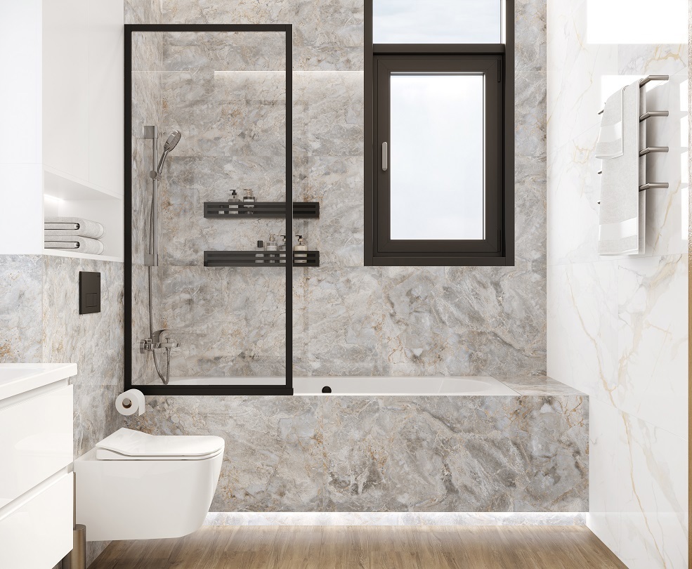 Изображение товара Керамогранит Laparet Vela Blue 60x60 см серый полированный для пола и стен