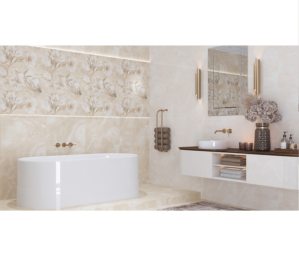 Изображение товара Керамическая плитка Azori Opale 509021201 31.5x63см 1.59 м² цвет бежевый