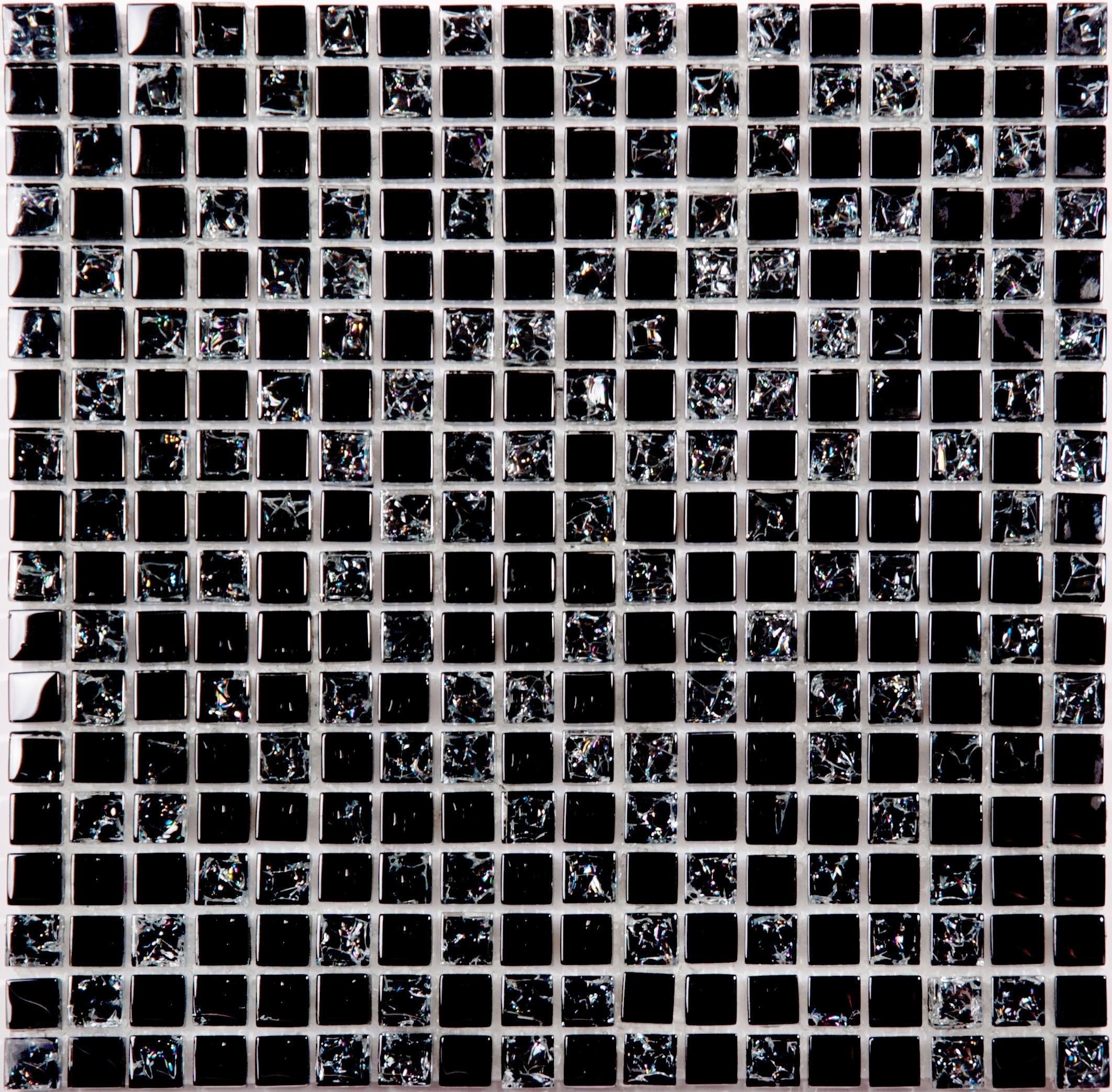 Изображение товара Декоративная мозаика Nsmosaic No-193 черного цвета 30.5x30.5 см