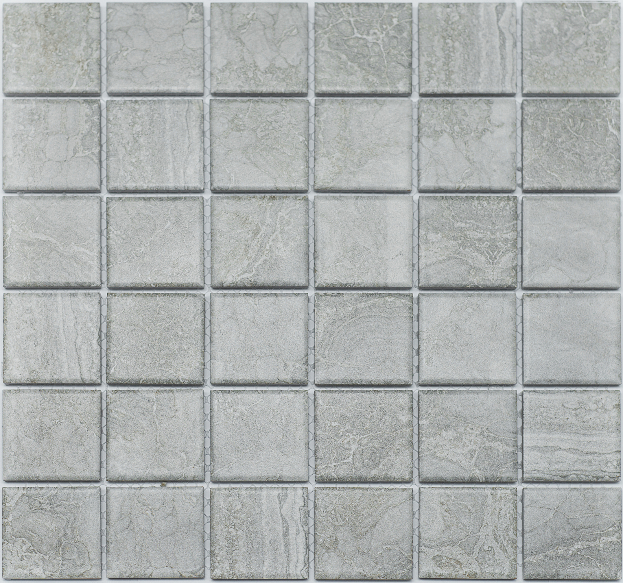 Изображение товара Декоративная керамическая мозаика NSmosaic PR4848-35 30.6x30.6см серый матовый