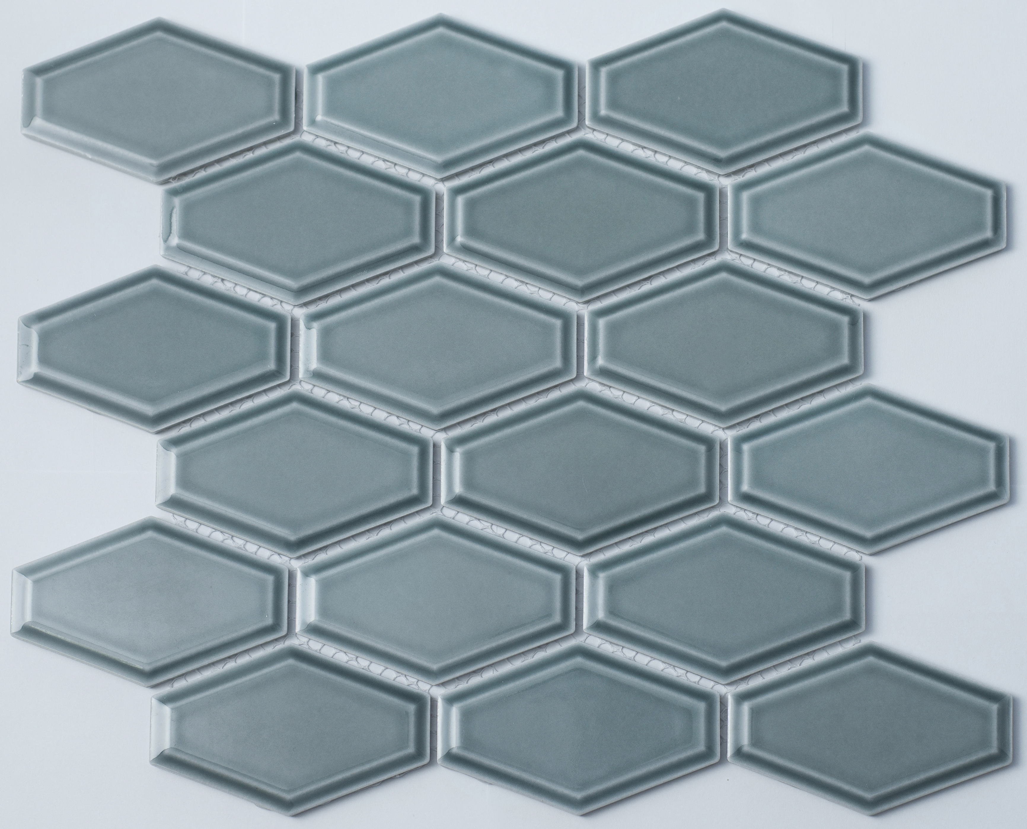 Изображение товара Декоративная мозаика Nsmosaic R-317 NS11PL0028 29.4x26.8см цвет Серый, серебристый