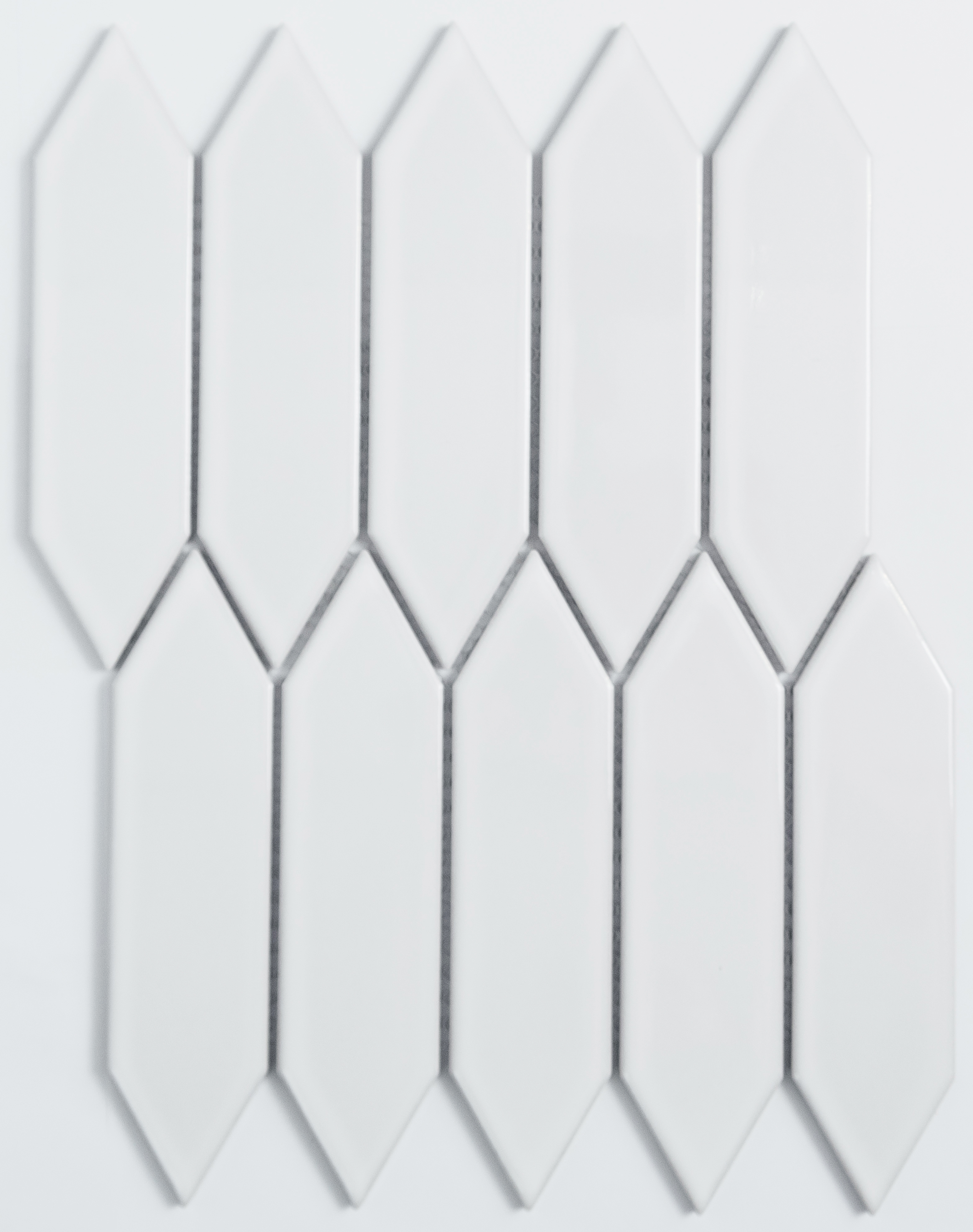 Изображение товара Декоративная керамическая мозаика NSmosaic R-321 31.3x25.8 см Белая