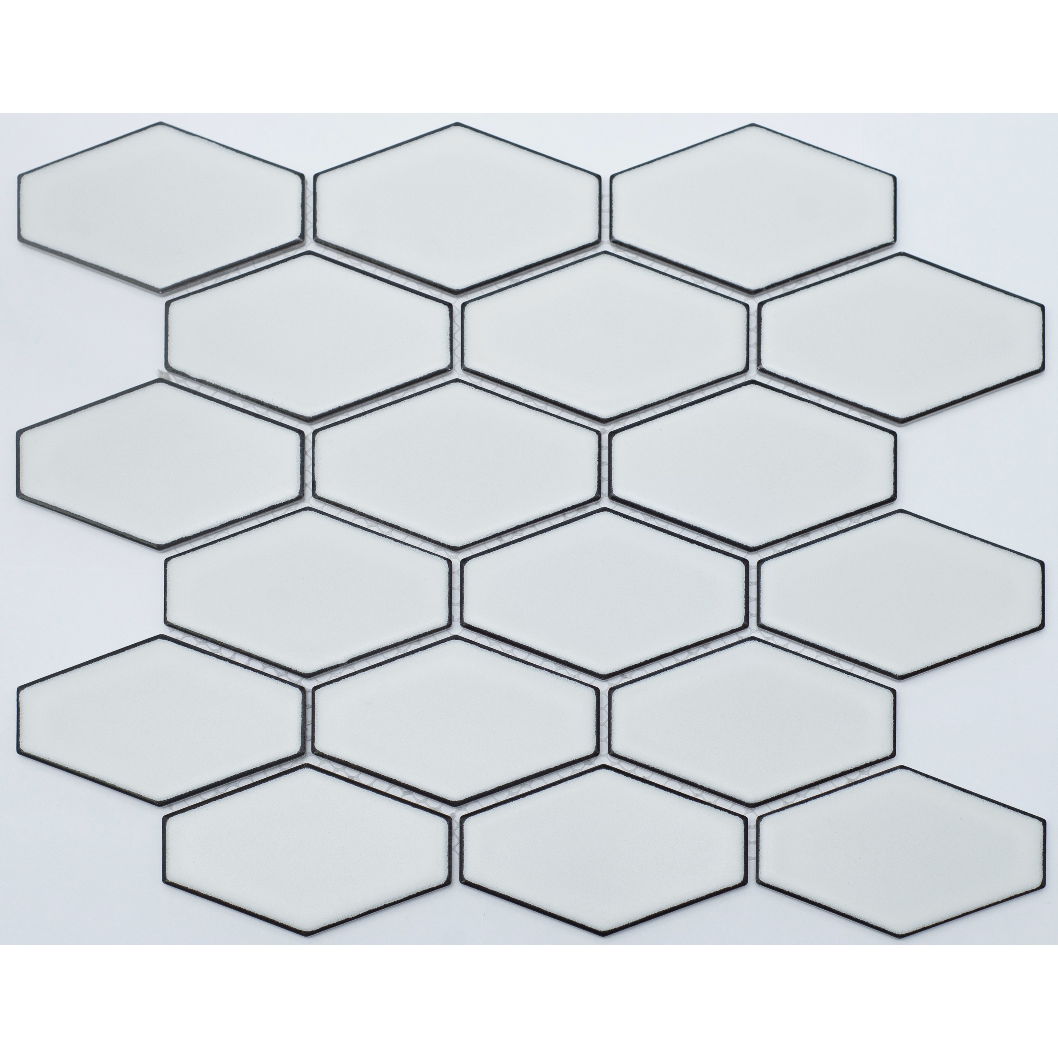 Изображение товара Керамическая мозаика NSmosaic R-318 29.4x26.8 см белая для интерьера и фасада