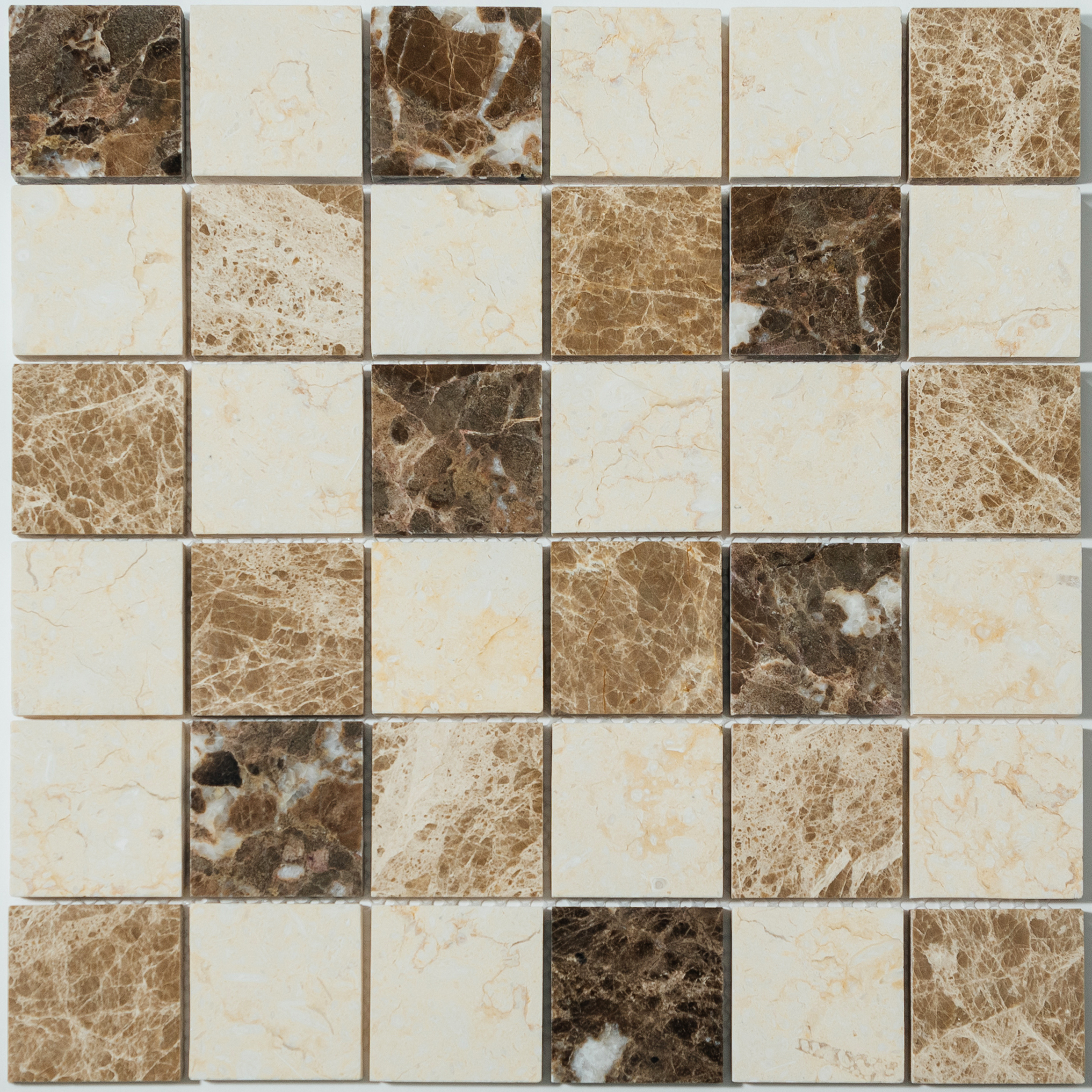 Изображение товара Декоративная мозаика из мрамора Kp-758 NS05ST0057 29.8x29.8 см коричневый
