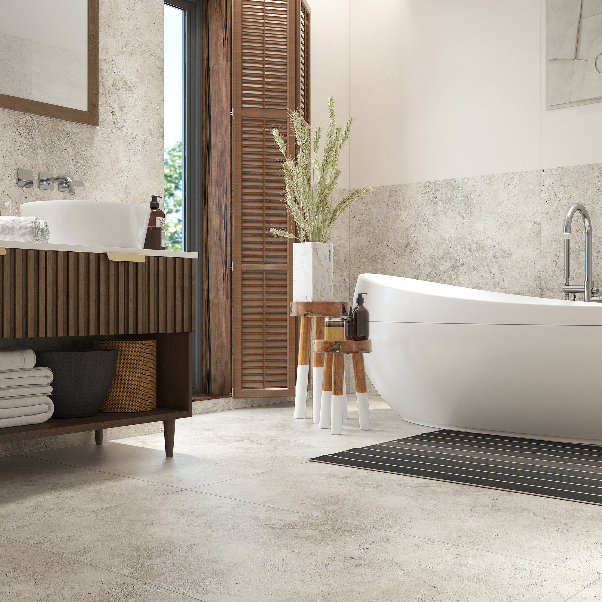 Изображение товара Керамогранит Керамин Айленд CDB00026490 120x60см 1.44 м² цвет светло-бежевый