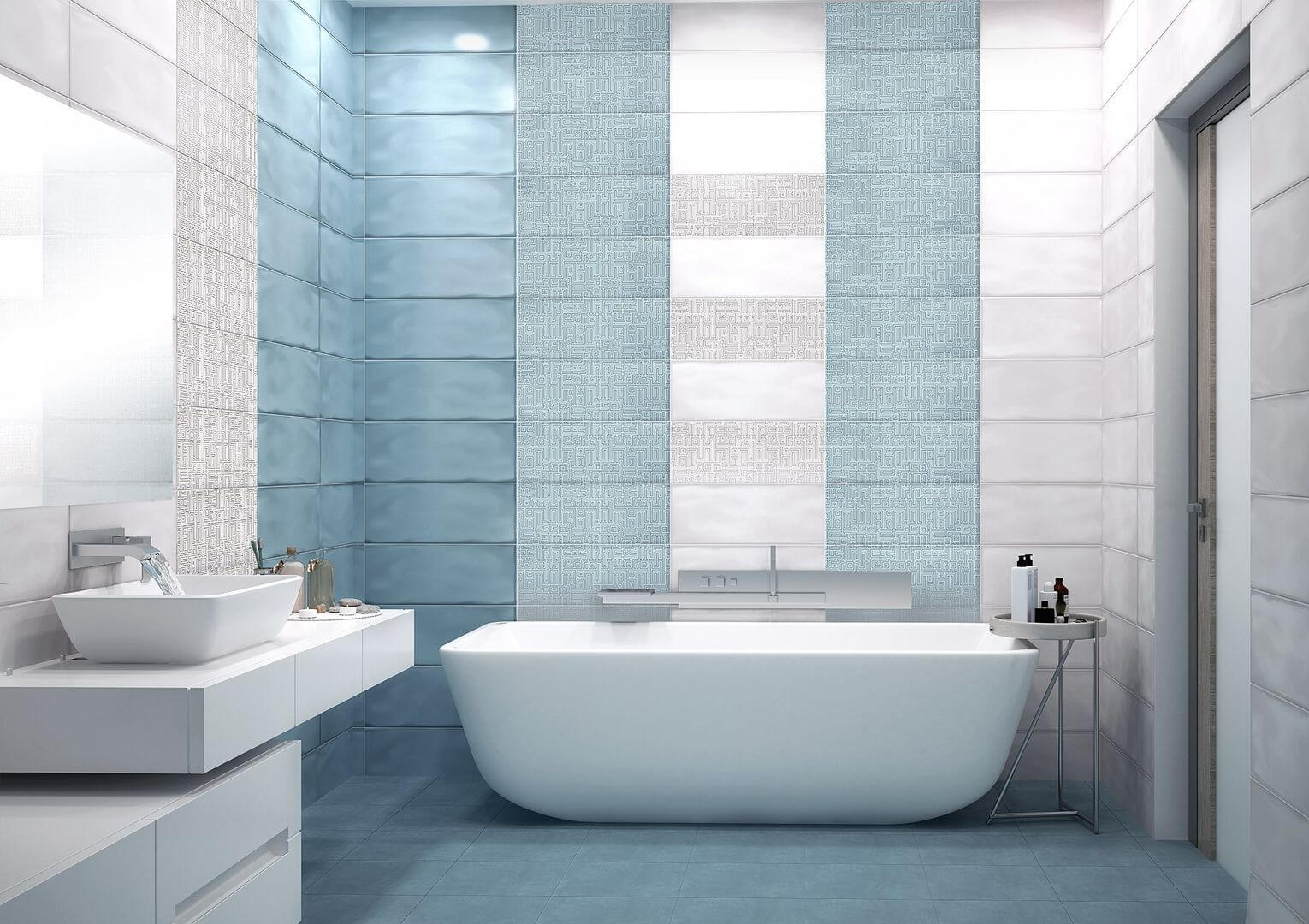 Изображение товара Керамическая плитка Azori Nuvola 506531101 20.1x50.5см 1.52 м² цвет голубой