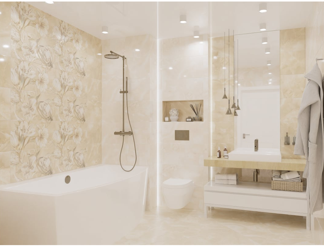 Изображение товара Керамическая плитка Azori Opale 509031101 31.5x63см 1.59 м² цвет бежевый