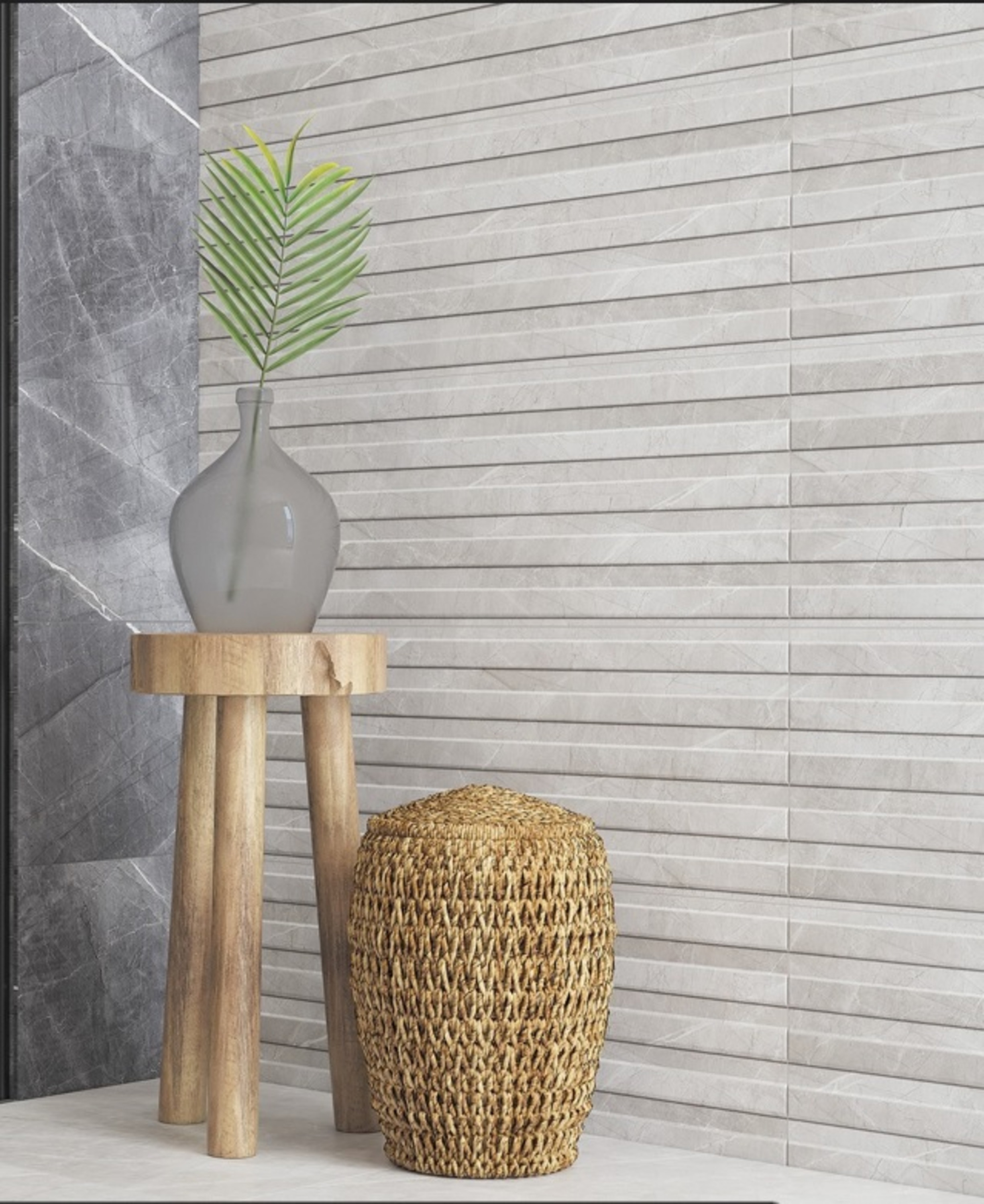 Изображение товара Керамическая настенная плитка Керамин Канон 90x30 см белая матовая