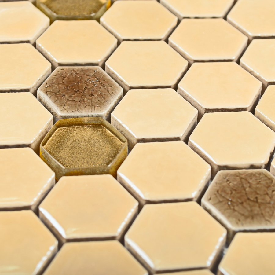 Изображение товара Декоративная керамическая мозаика Bonaparte Absolute 30x30см Бежево-коричневая