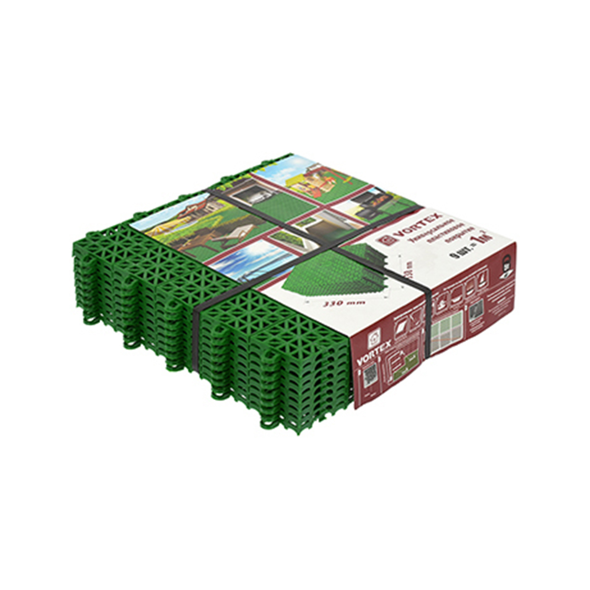 Изображение товара Покрытие пластиковое Vortex 33x33 см 9 шт
