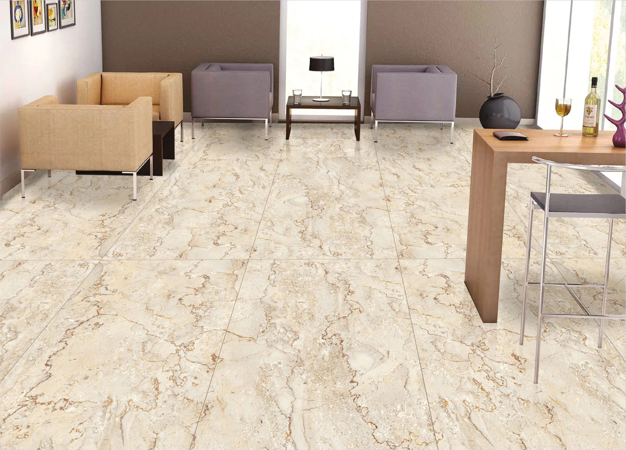 Изображение товара Керамогранит Maimoom ceramica Natural Bottochino 60x120x0.9см цвет бежевый