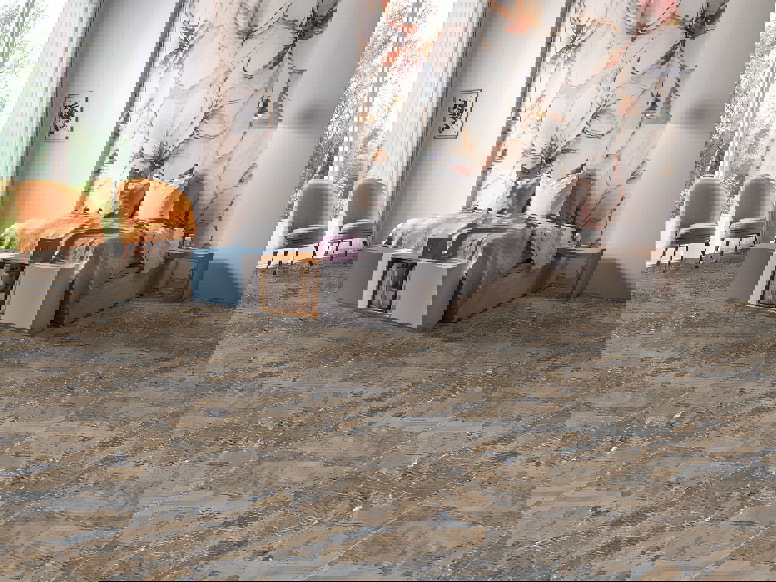 Изображение товара Керамогранит Maimoom ceramica Carving 60x120 см бежевый для внутренней и внешней отделки