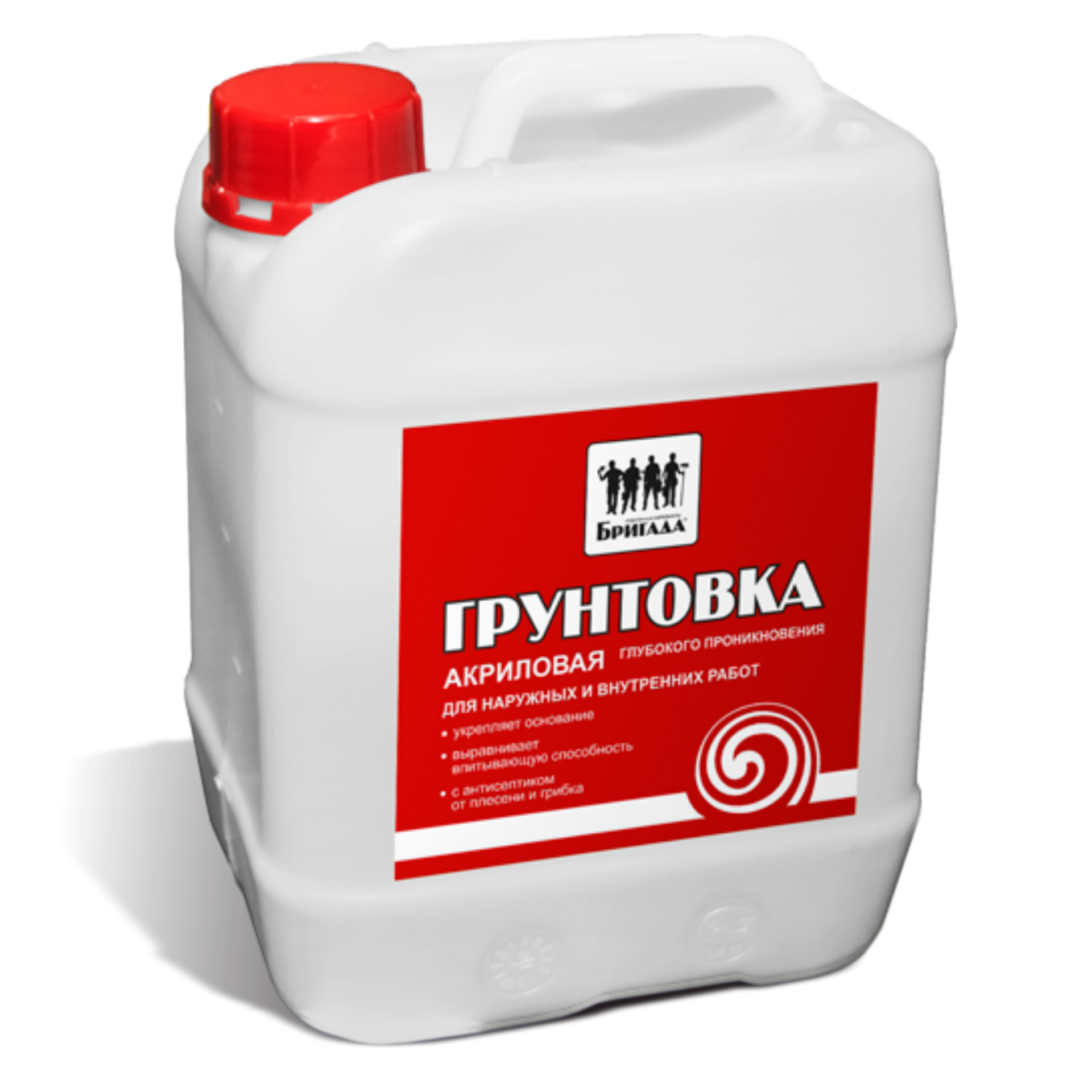 Изображение товара Грунтовка универсальная Бригада 10л для внутренних и наружных работ