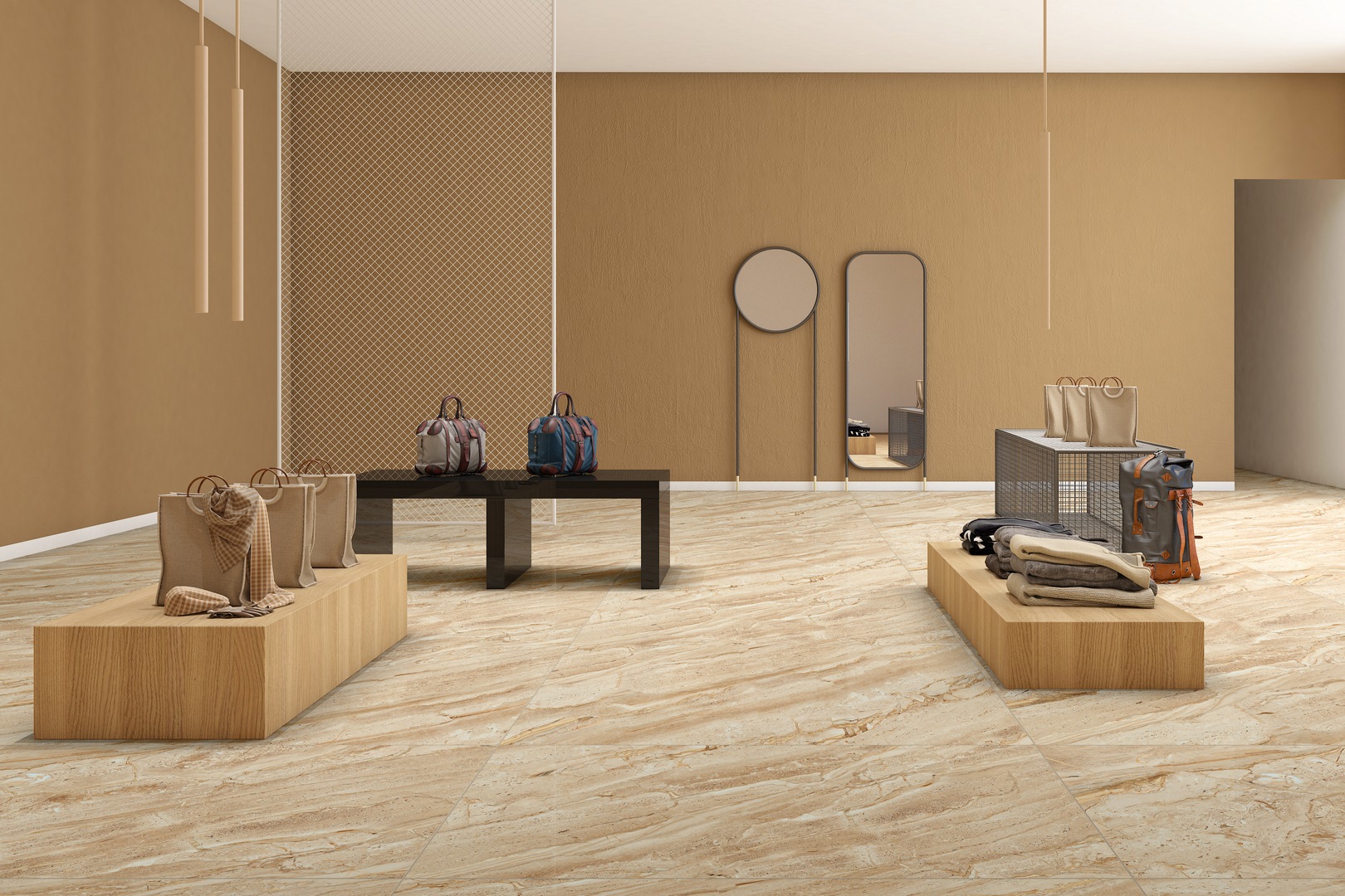 Изображение товара Керамогранит Kerald Dyna Natural Glossy 80x160см 2.56 м² цвет бежевый, цена за упаковку