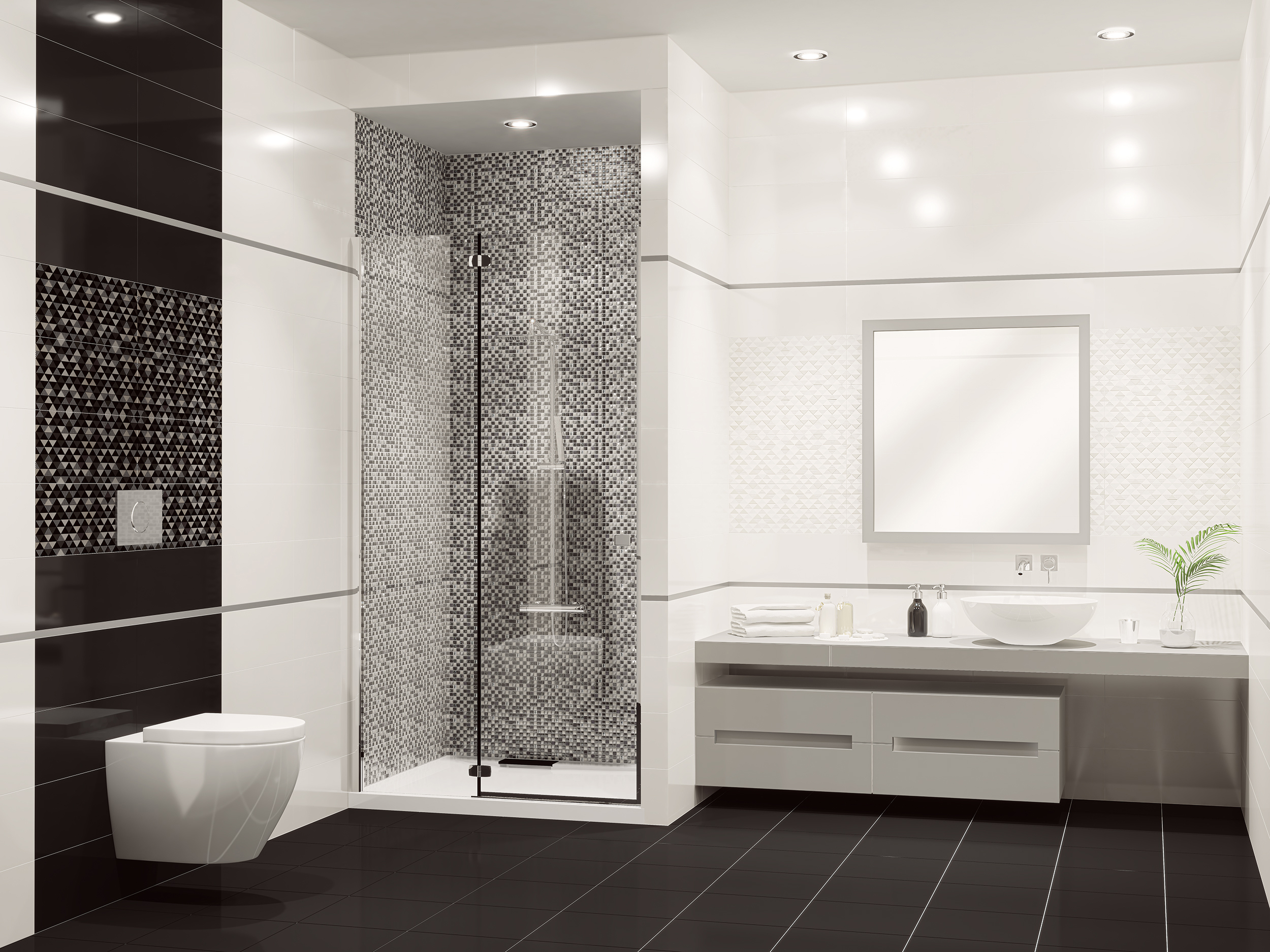 Изображение товара Напольная плитка Azori Vela Nero 42x42 см черная 1.23 м²