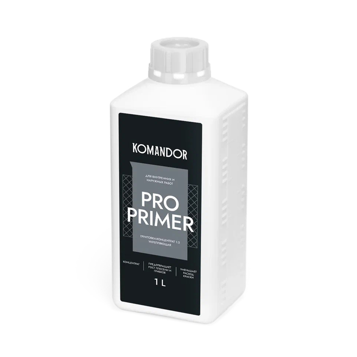 Изображение товара Грунтовка-концентрат Komandor Pro Primer 1л бесцветный