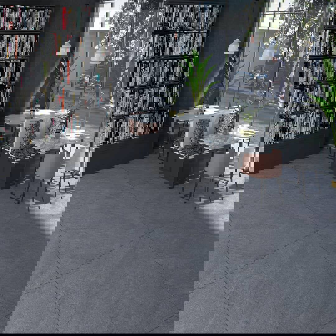 Изображение товара Керамогранит Tvetra Kanton Dark Gray 100x100см цвет темно-серый