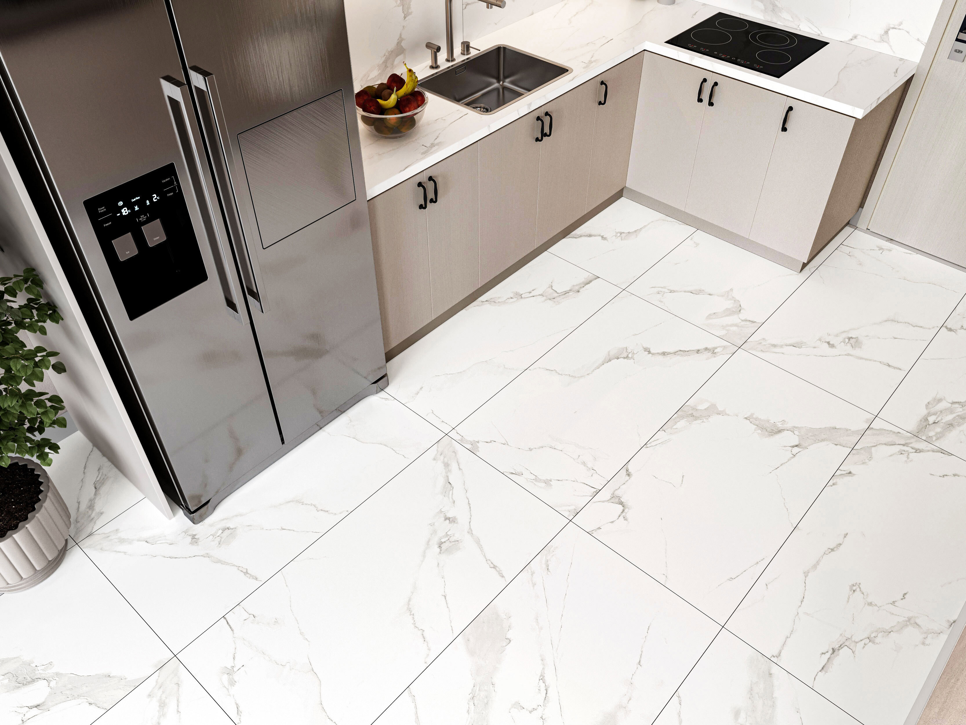 Изображение товара Керамогранит Buono ceramica Marble M4404C 60x120см цвет белый с коричневым Изображение товара Керамогранит Buono ceramica Marble M4404C 60x120см цвет белый с коричневым