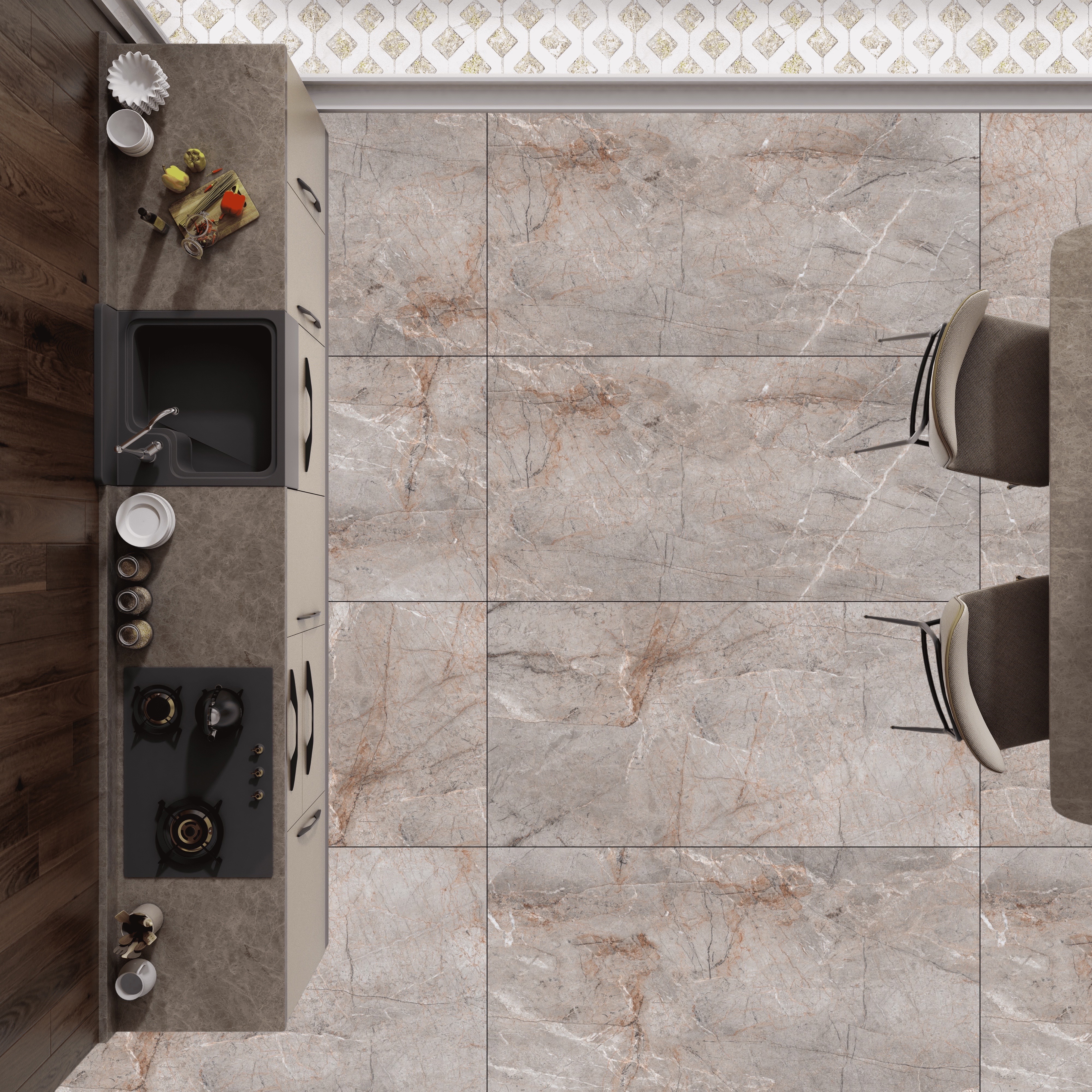 Изображение товара Керамогранит Buono Ceramica Stones S4431M 60x120 см коричневый Изображение товара Керамогранит Buono Ceramica Stones S4431M 60x120 см коричневый