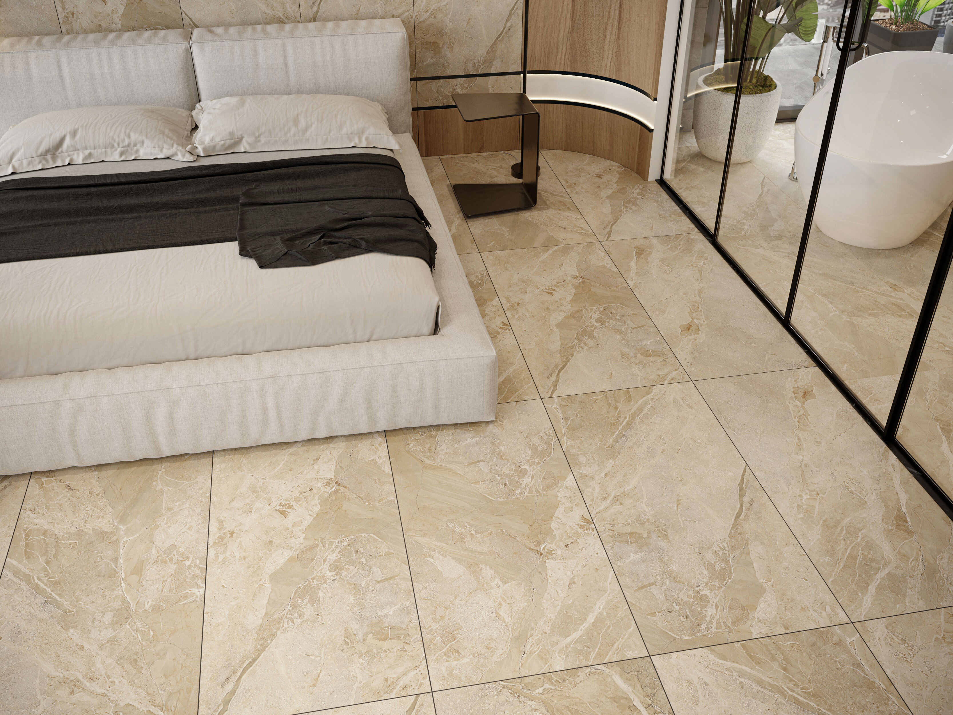 Изображение товара Керамогранит Buono ceramica Stones S4439M 60x120см цвет коричневый