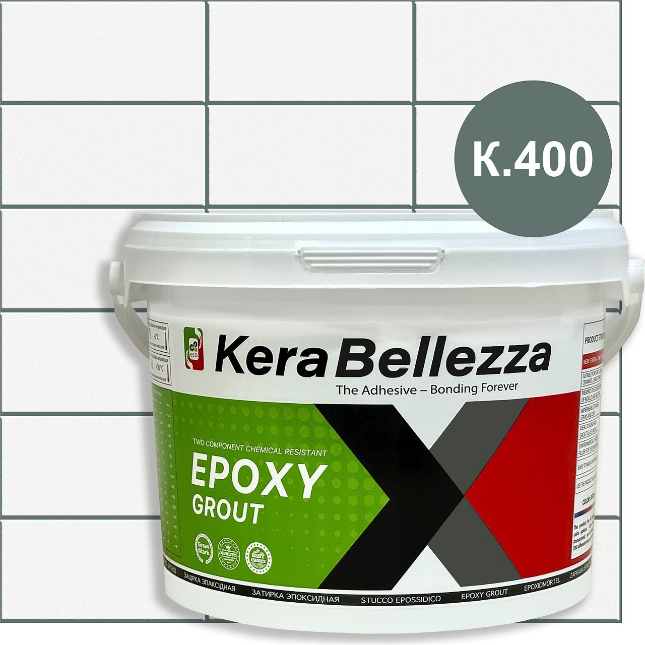 Изображение товара Цветная эпоксидная затирка KeraBellezza Design Цвет 400 Хамилион 0.33 кг