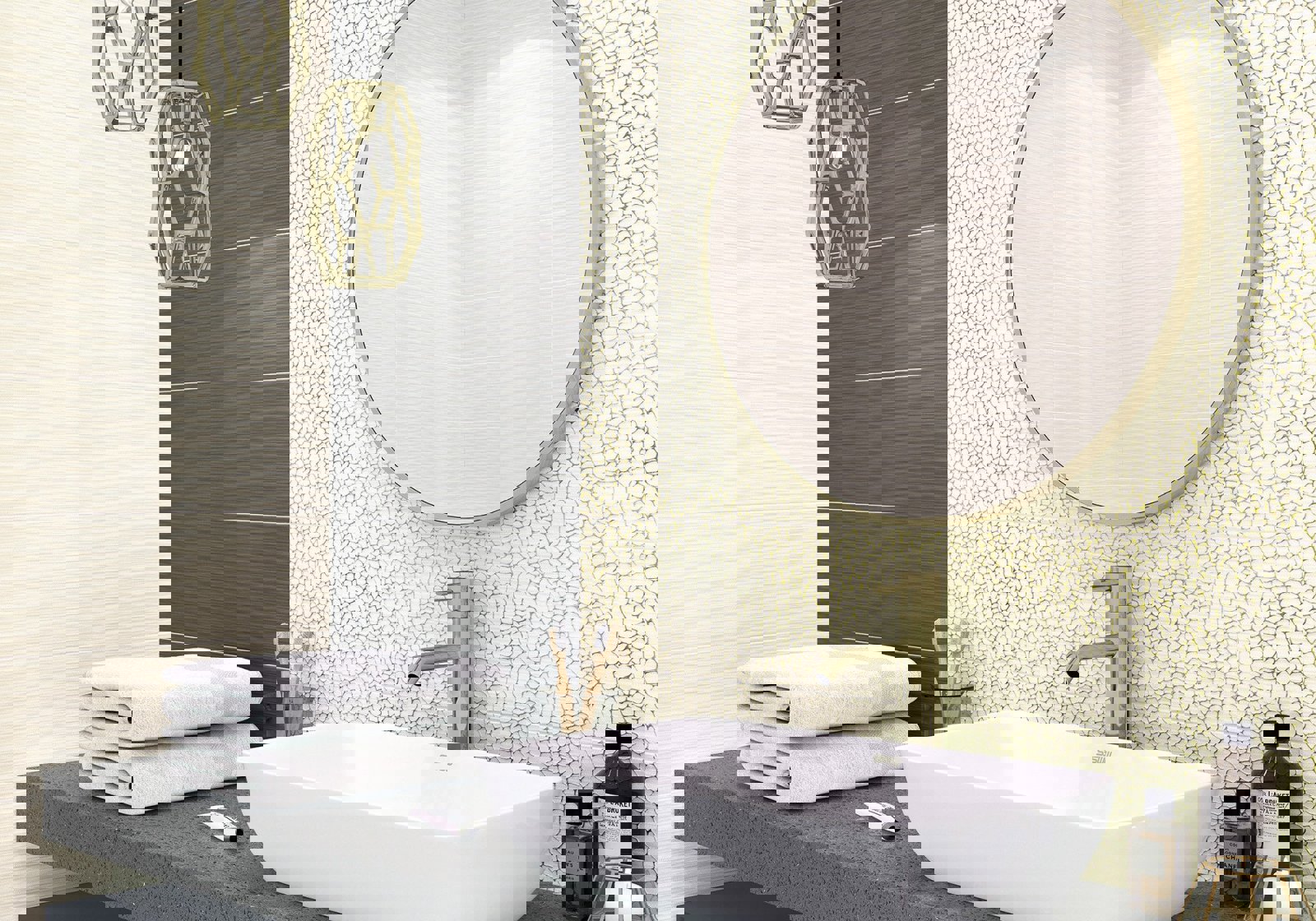 Изображение товара Керамическая настенная плитка Alma Ceramica TWU11ALT404 20х60 см темно-коричневая